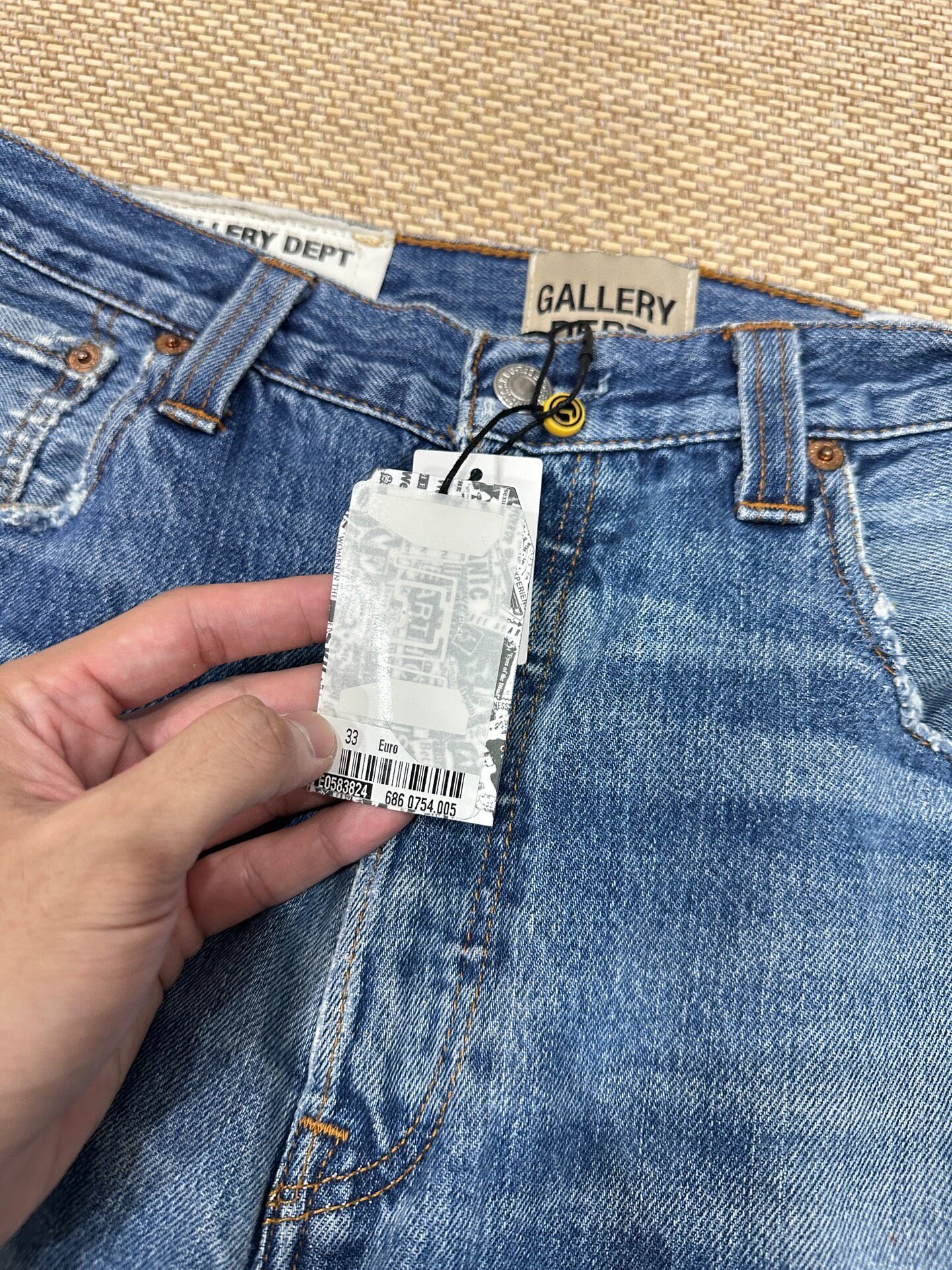 Gallery Dept 5001 Patchwork Blue Jeans — detail