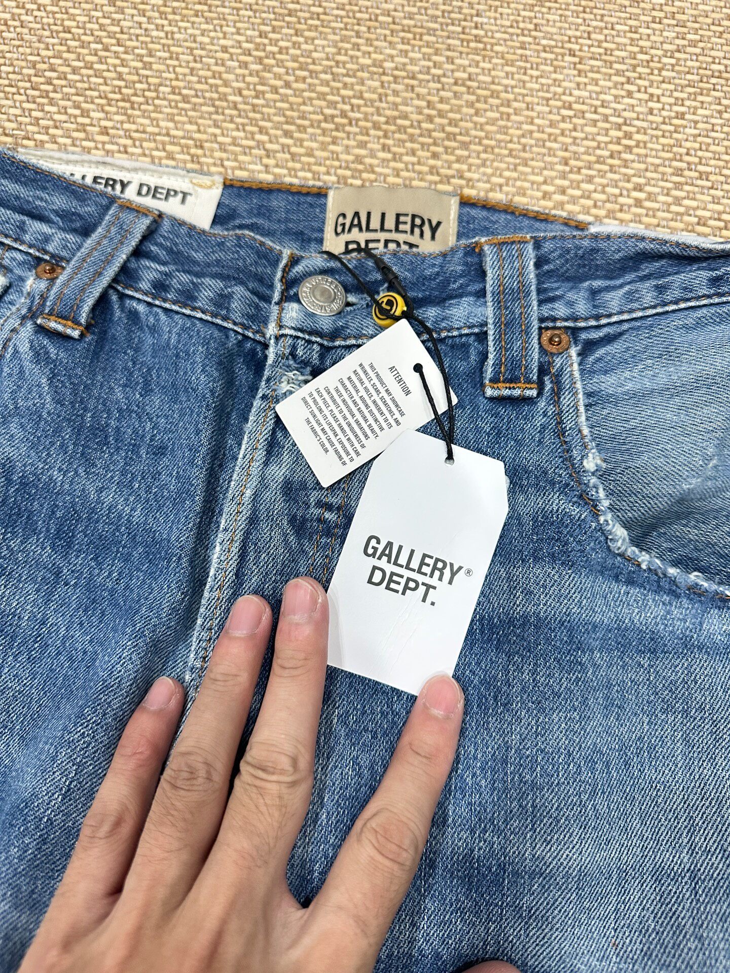 Gallery Dept 5001 Patchwork Blue Jeans — back
