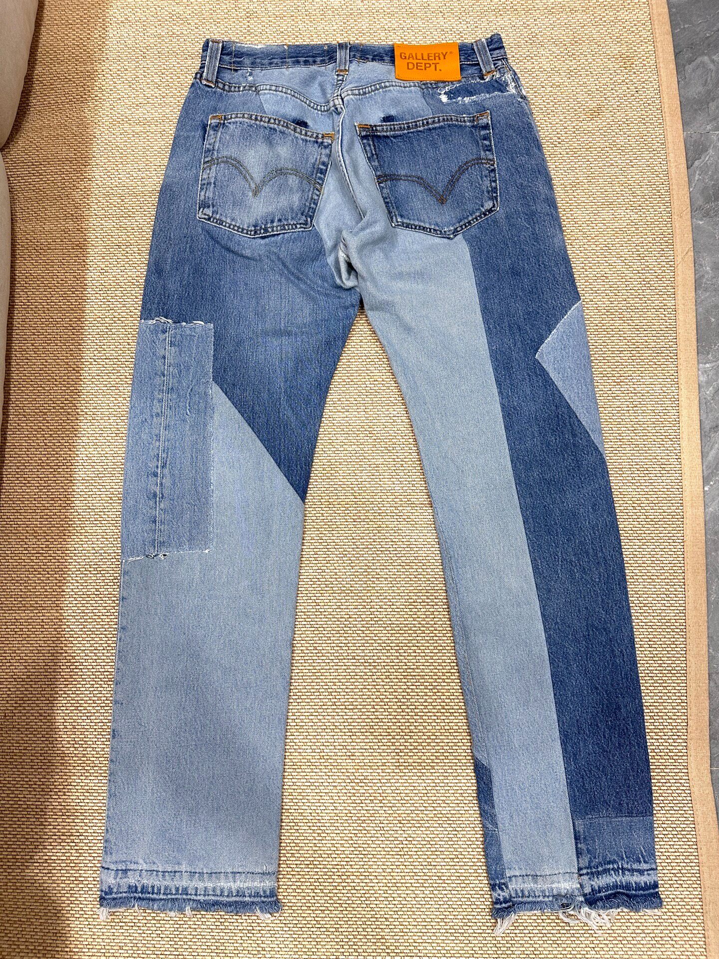 Gallery Dept 5001 Patchwork Blue Jeans — front