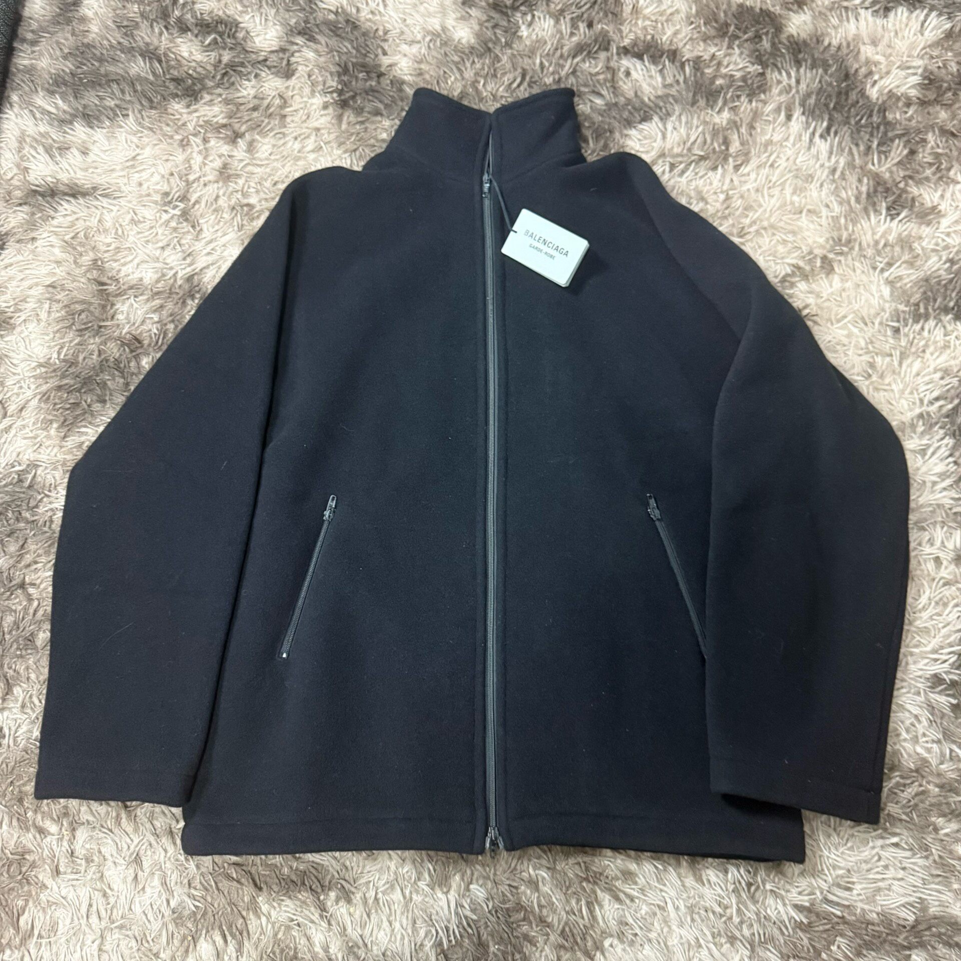 Balenciaga Wool Zip-Up Jacket