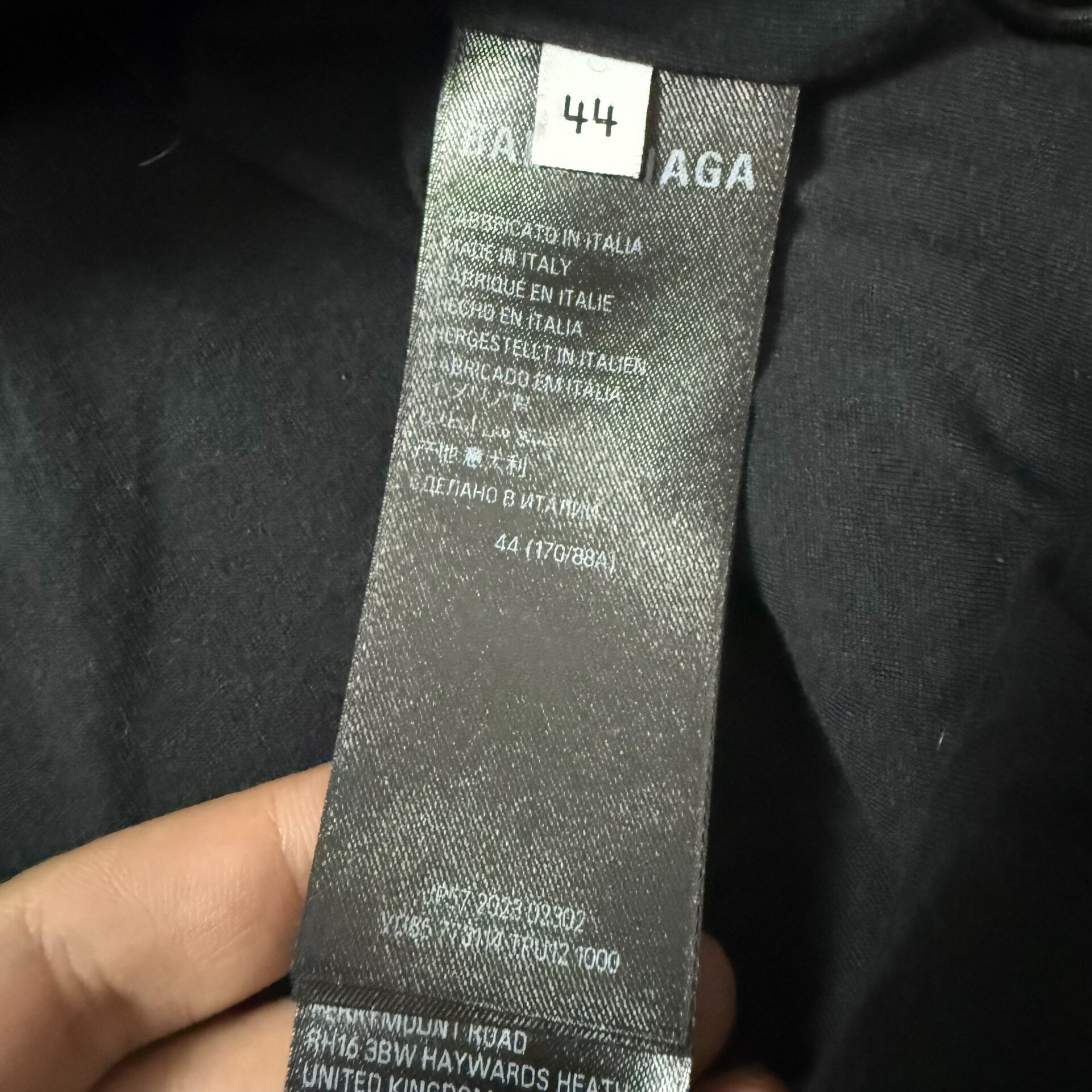 Balenciaga Wool Zip-Up Jacket — label