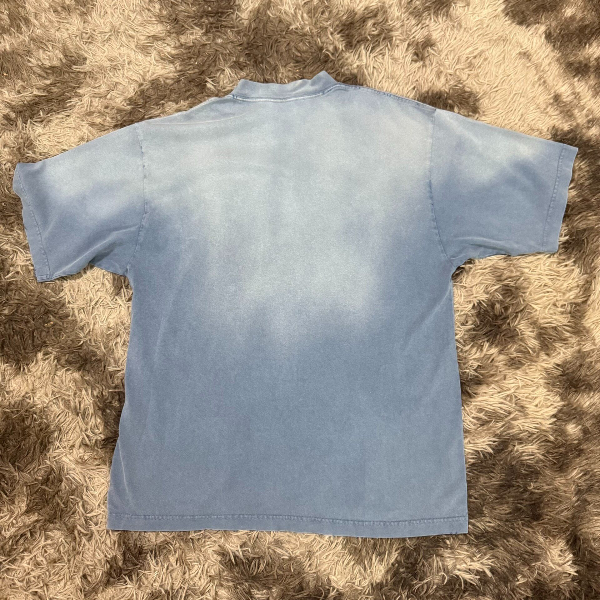 Balenciaga 23ss Be Kind Blue Tee — front