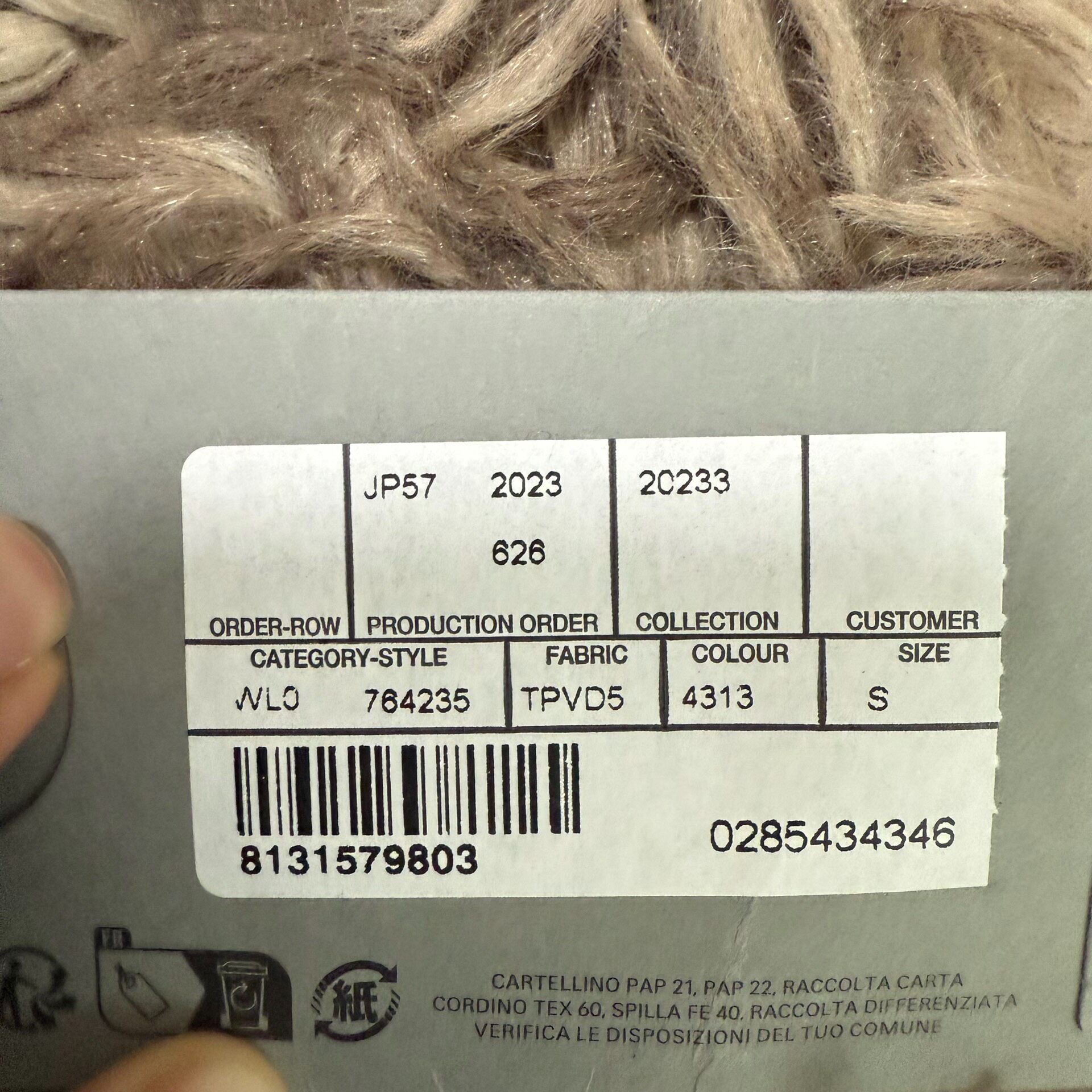 Balenciaga 23ss Be Kind Blue Tee — label