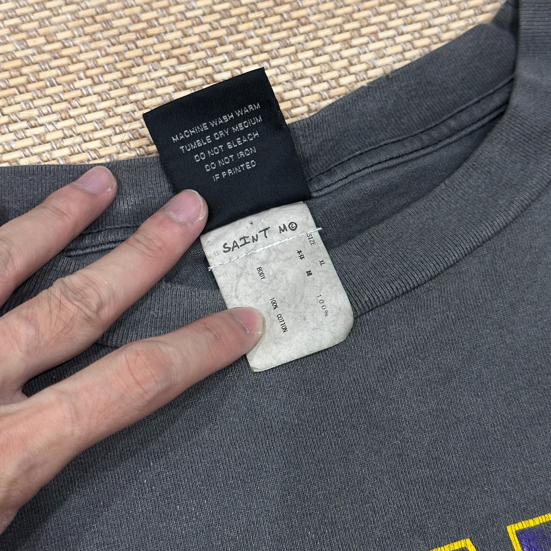 Saint Michael Lightning Long Sleeve Shirt — label