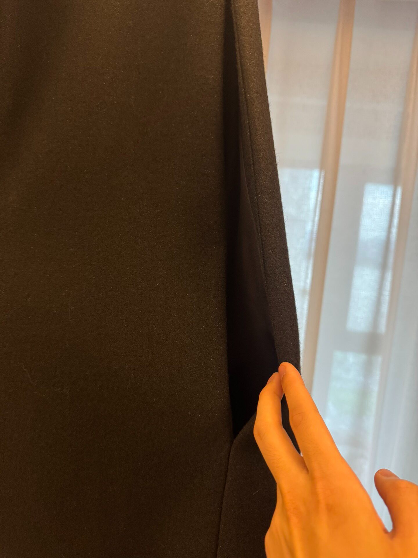 Saint Laurent 22FW Black Cloak — back