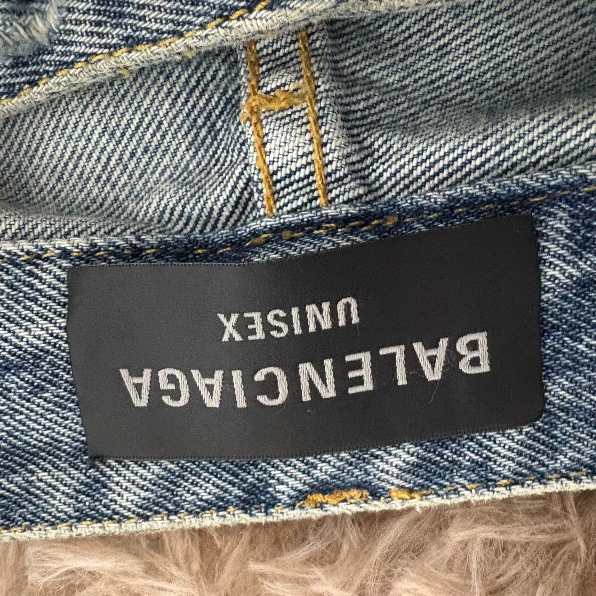 Balenciaga Distressed Denim Jeans — detail