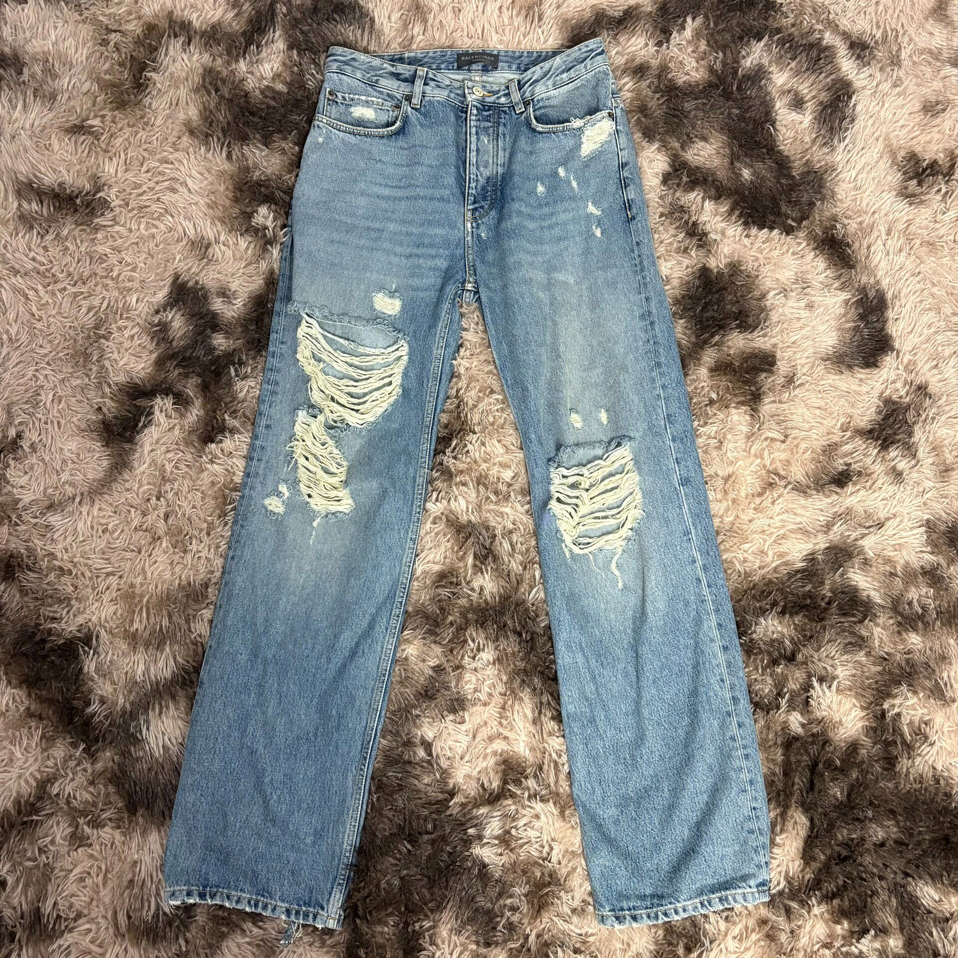 Balenciaga Distressed Denim Jeans