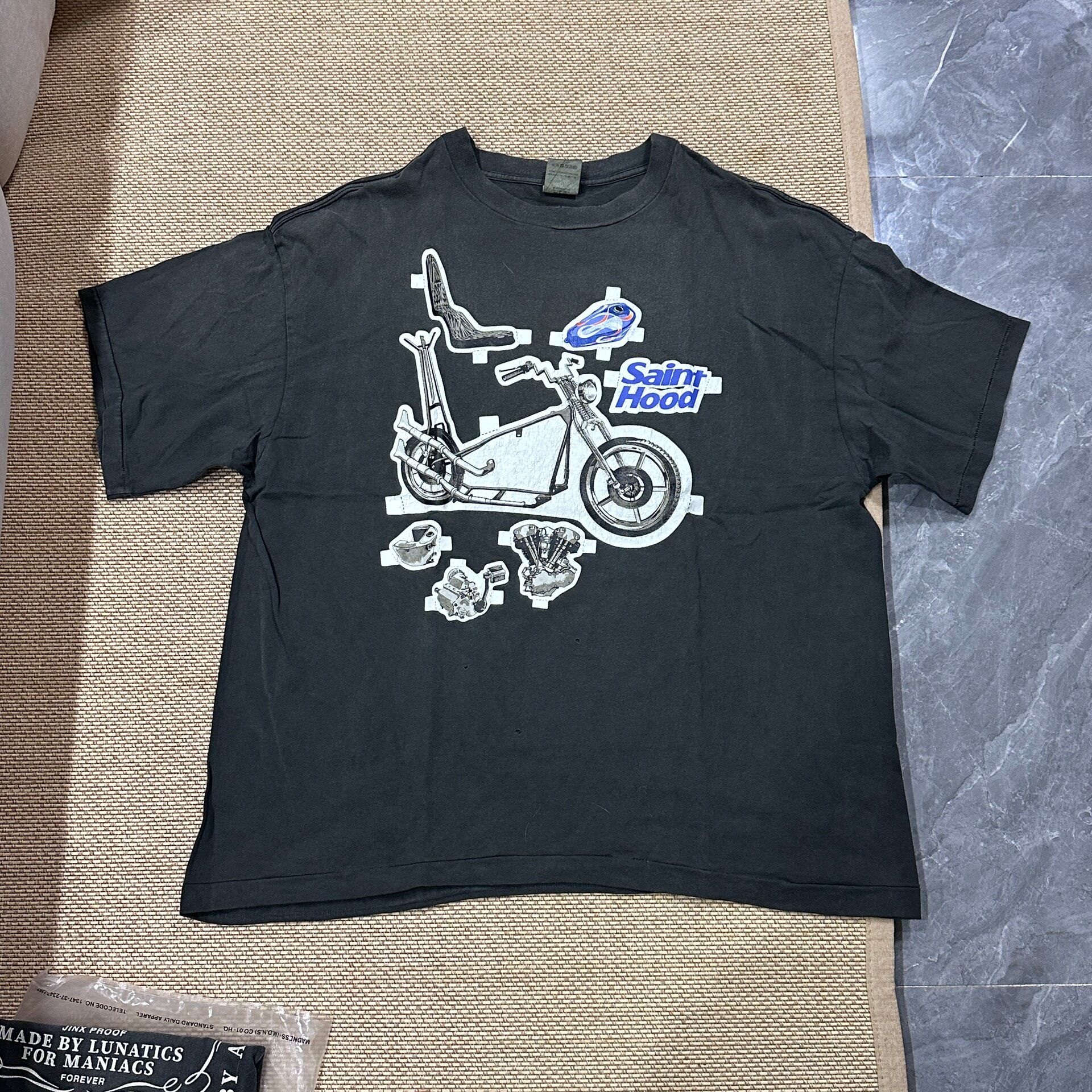 Saint Michael Motorcycle Graphic T-Shirt