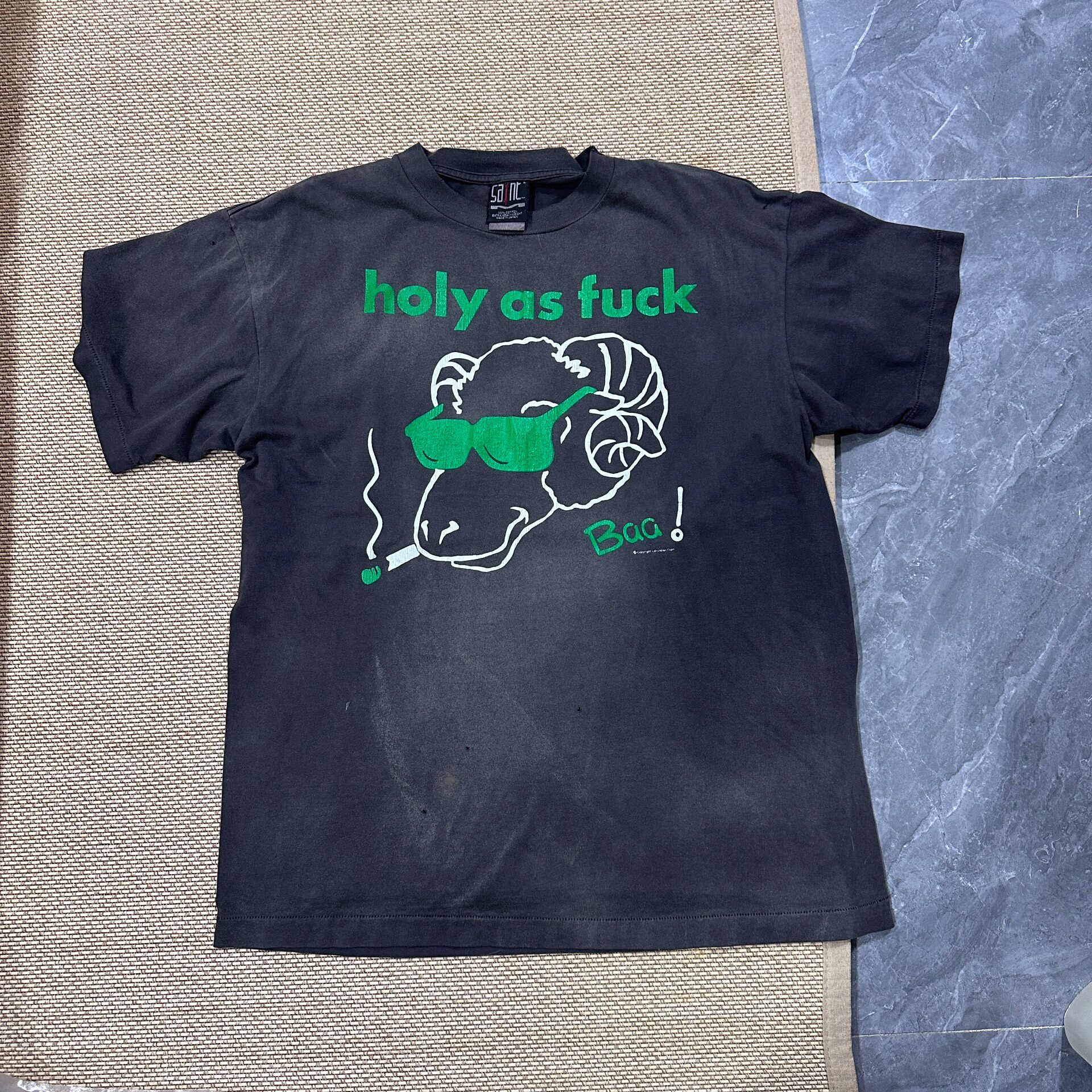 Saint Michael Black Green Ram T-Shirt