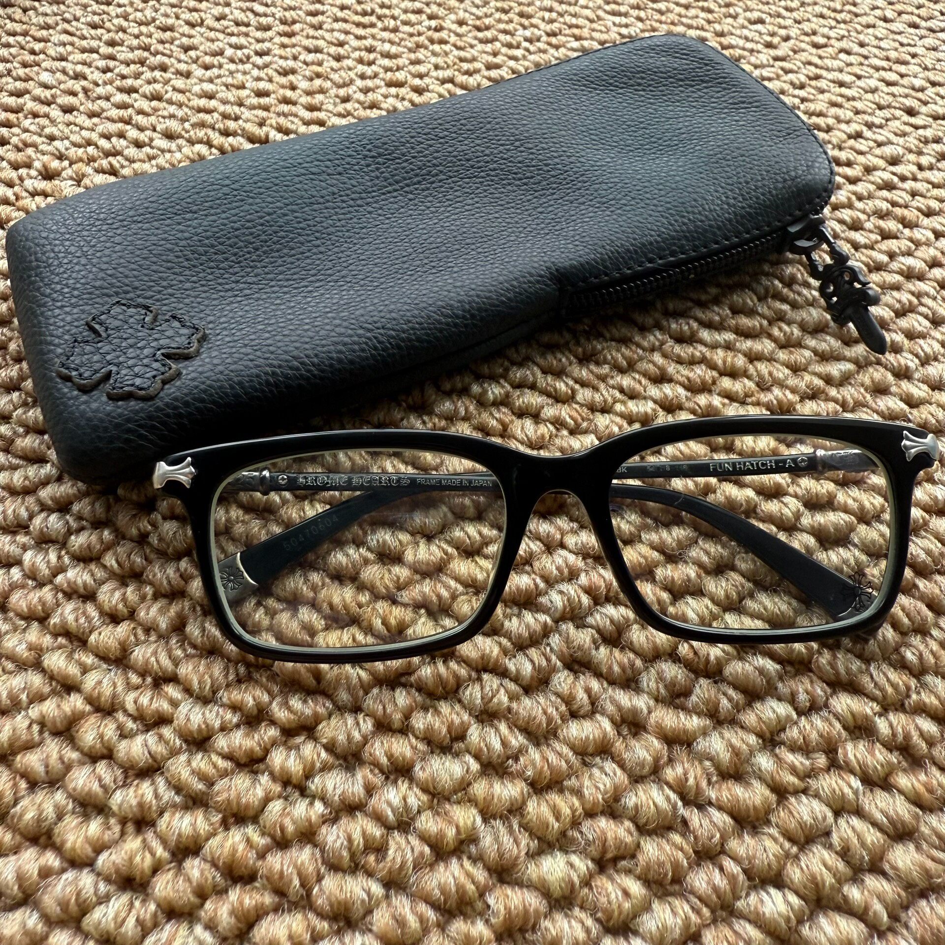 Chrome Hearts FUN HATCH-A Black Eyeglasses