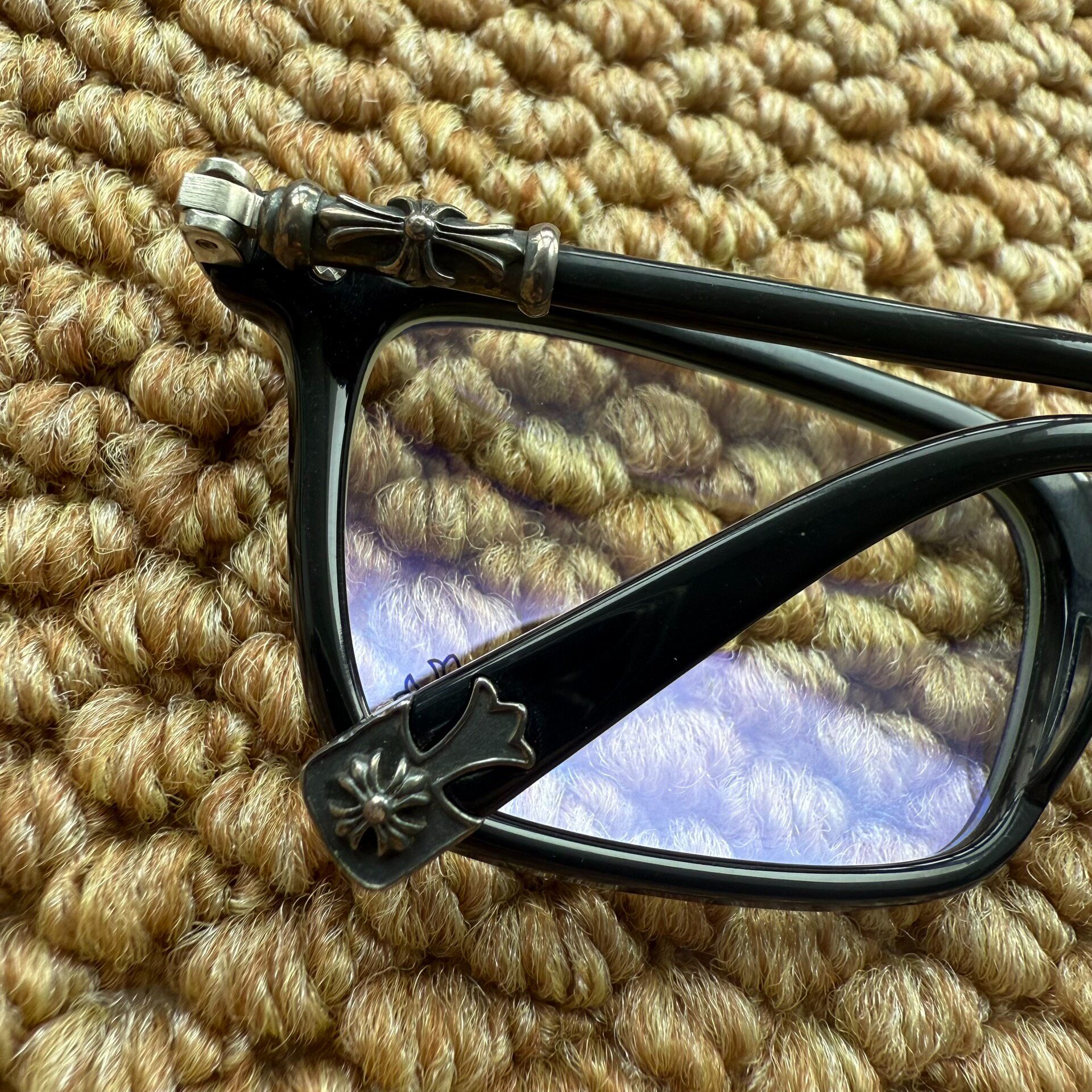 Chrome Hearts FUN HATCH-A Black Eyeglasses — detail