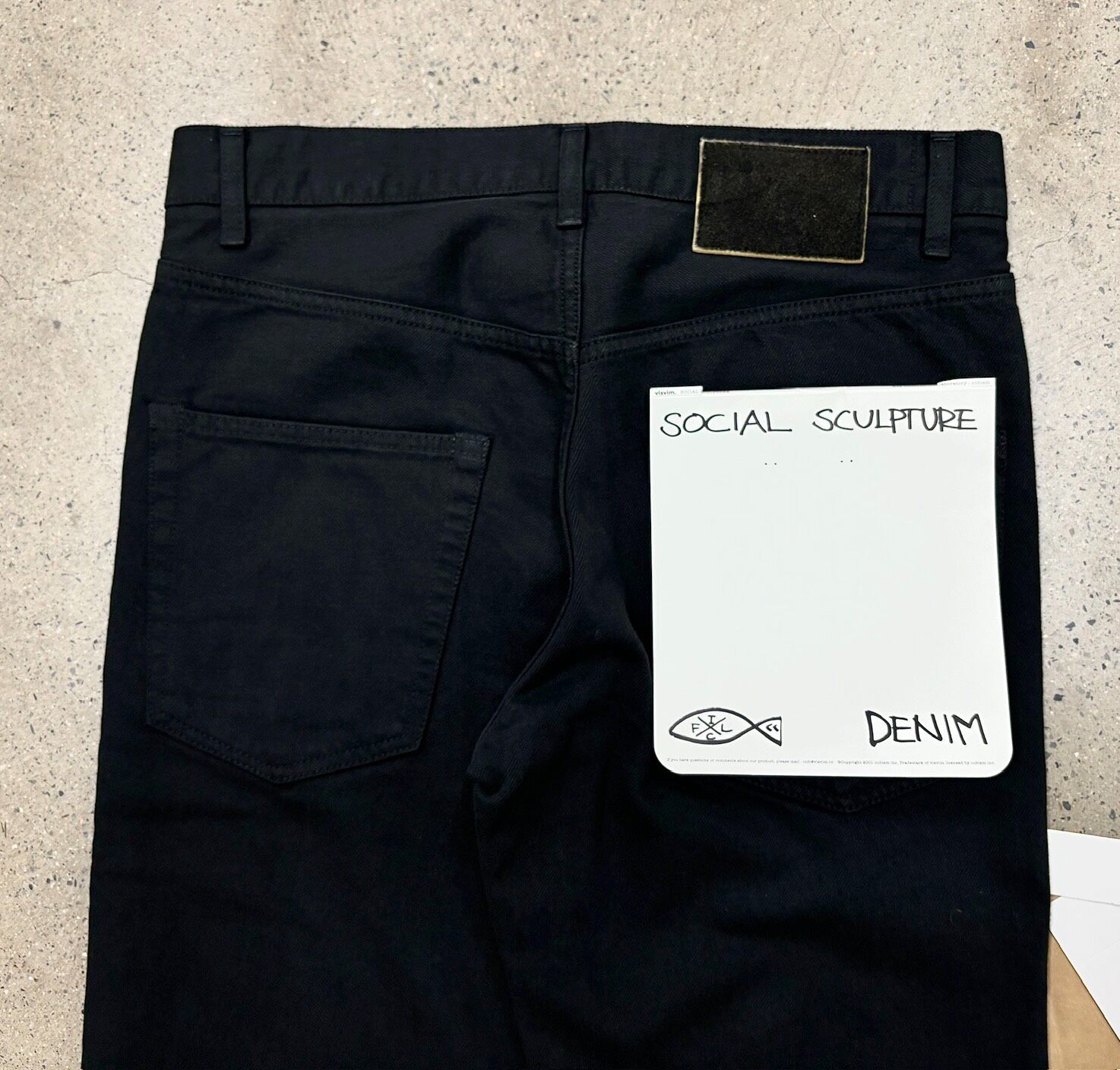 Visvim 21AW Social Sculpture Jeans — back