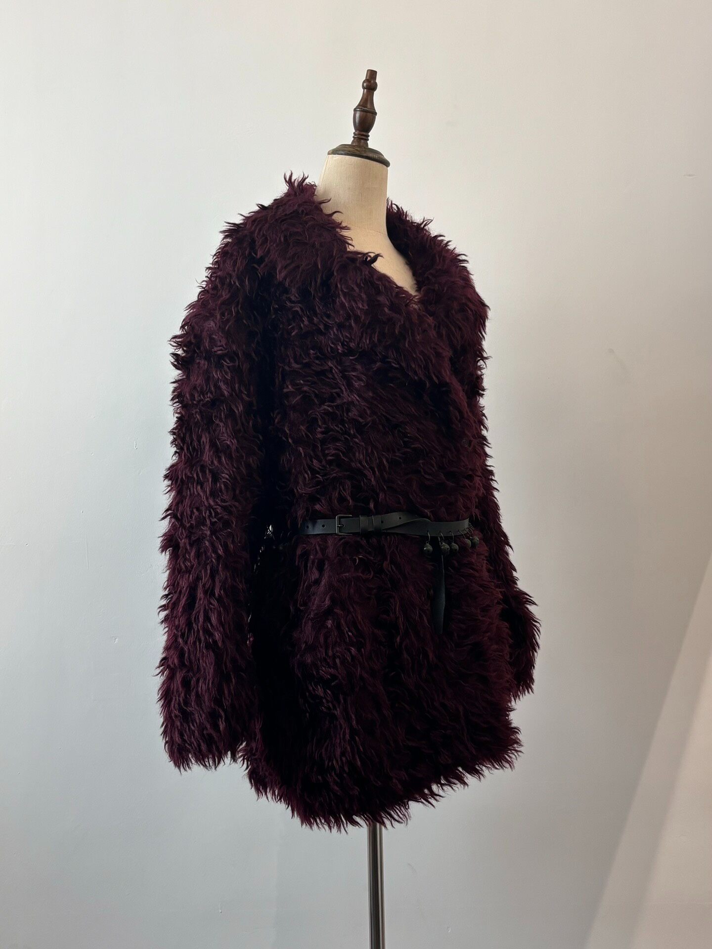 Maison Margiela 2016 Purple Fur Coat — back