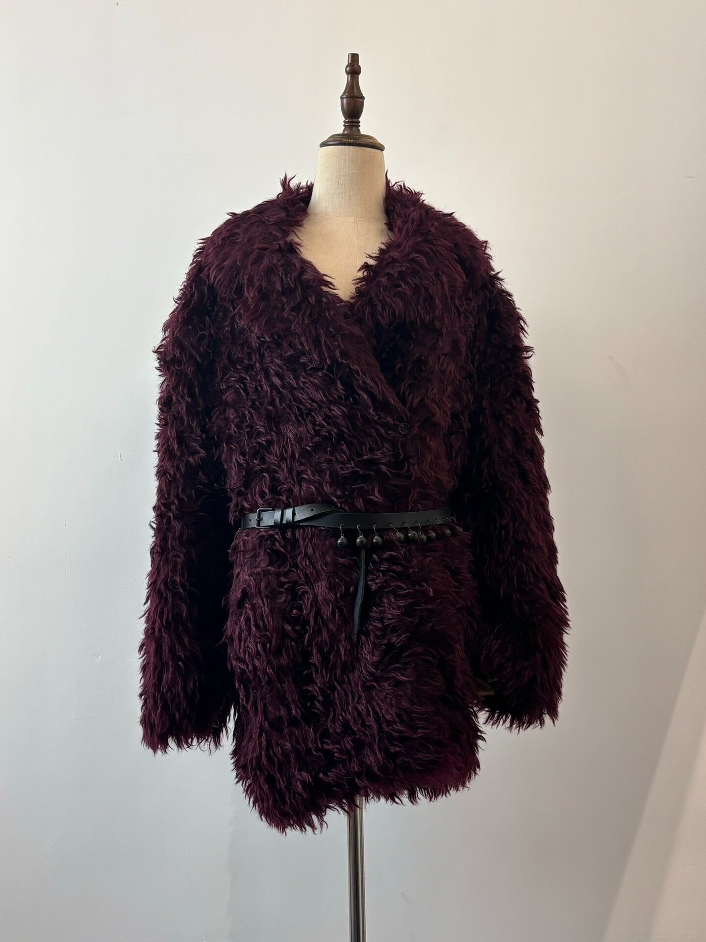 Maison Margiela 2016 Purple Fur Coat