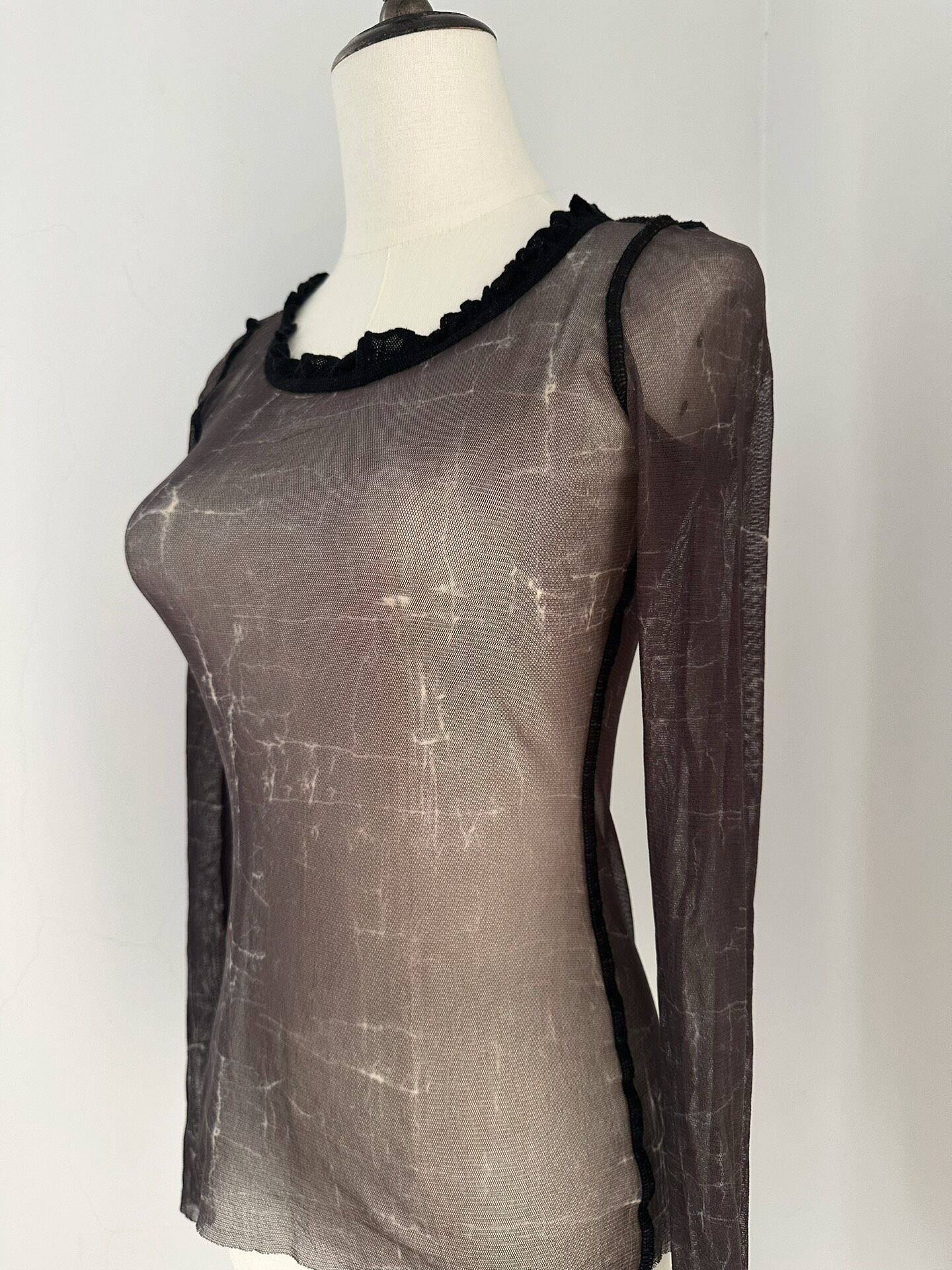 Jean Paul Gaultier Vintage Mesh Top — label