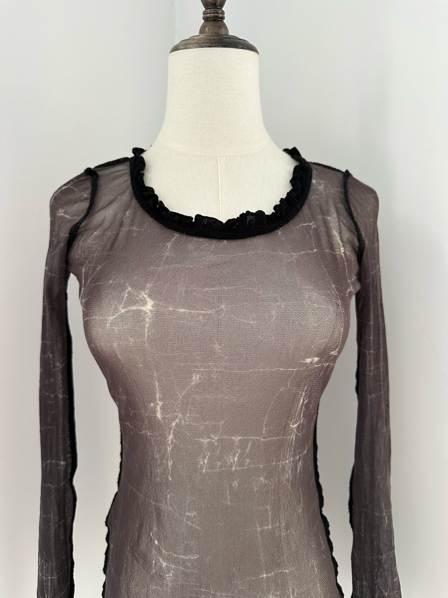 Jean Paul Gaultier Vintage Mesh Top — back