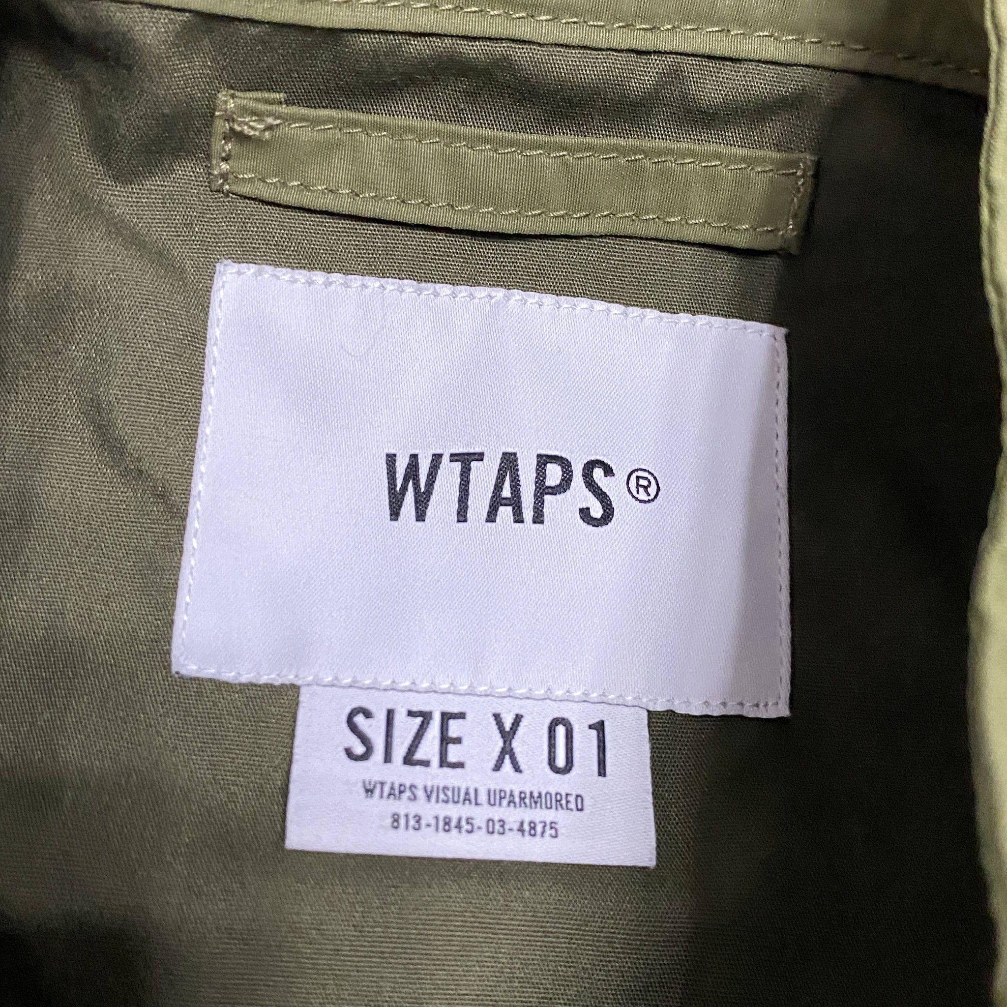 WTAPS 20AW Modular Cargo Jacket — label