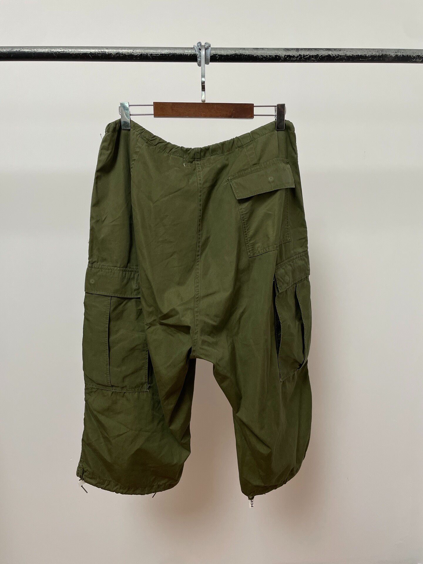 Rebuild by Needles Olive Cropped Cargo Pants — front