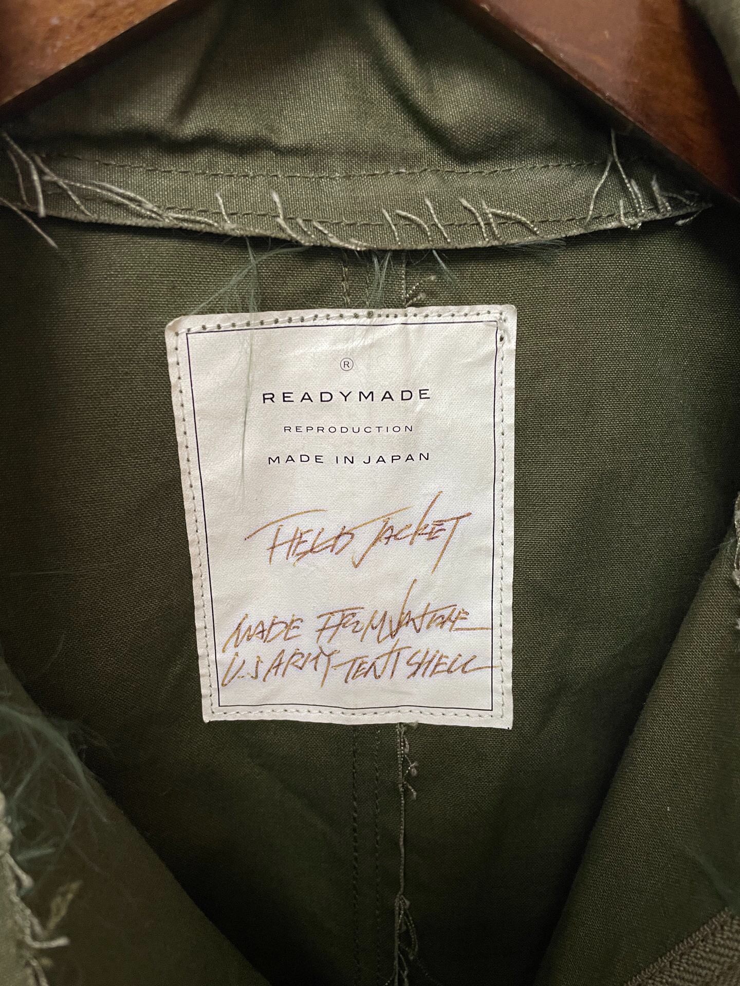Olive Green Military Jacket — back