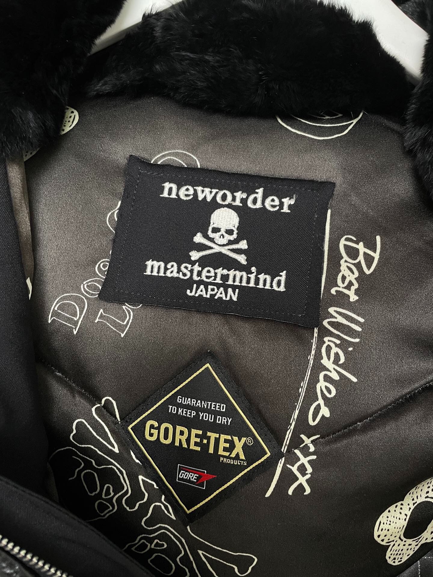 MMJ 12AW N3B Black Down Parka — detail