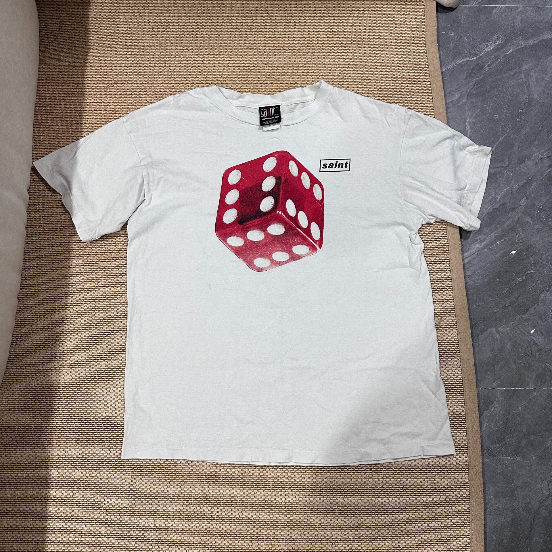 Saint Michael White Red Dice T-Shirt