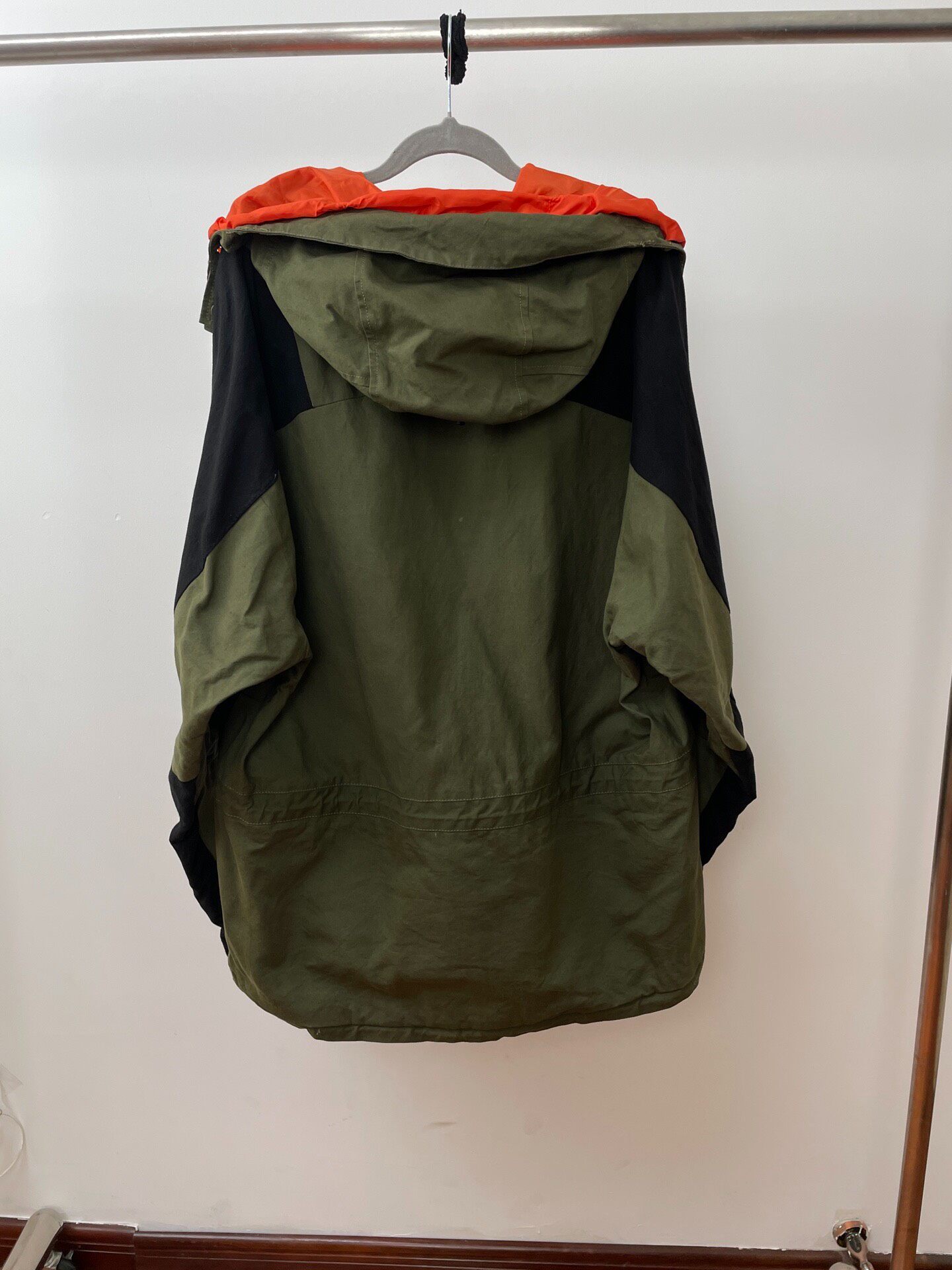Readymade Vintage Fabric Hooded Jacket — front