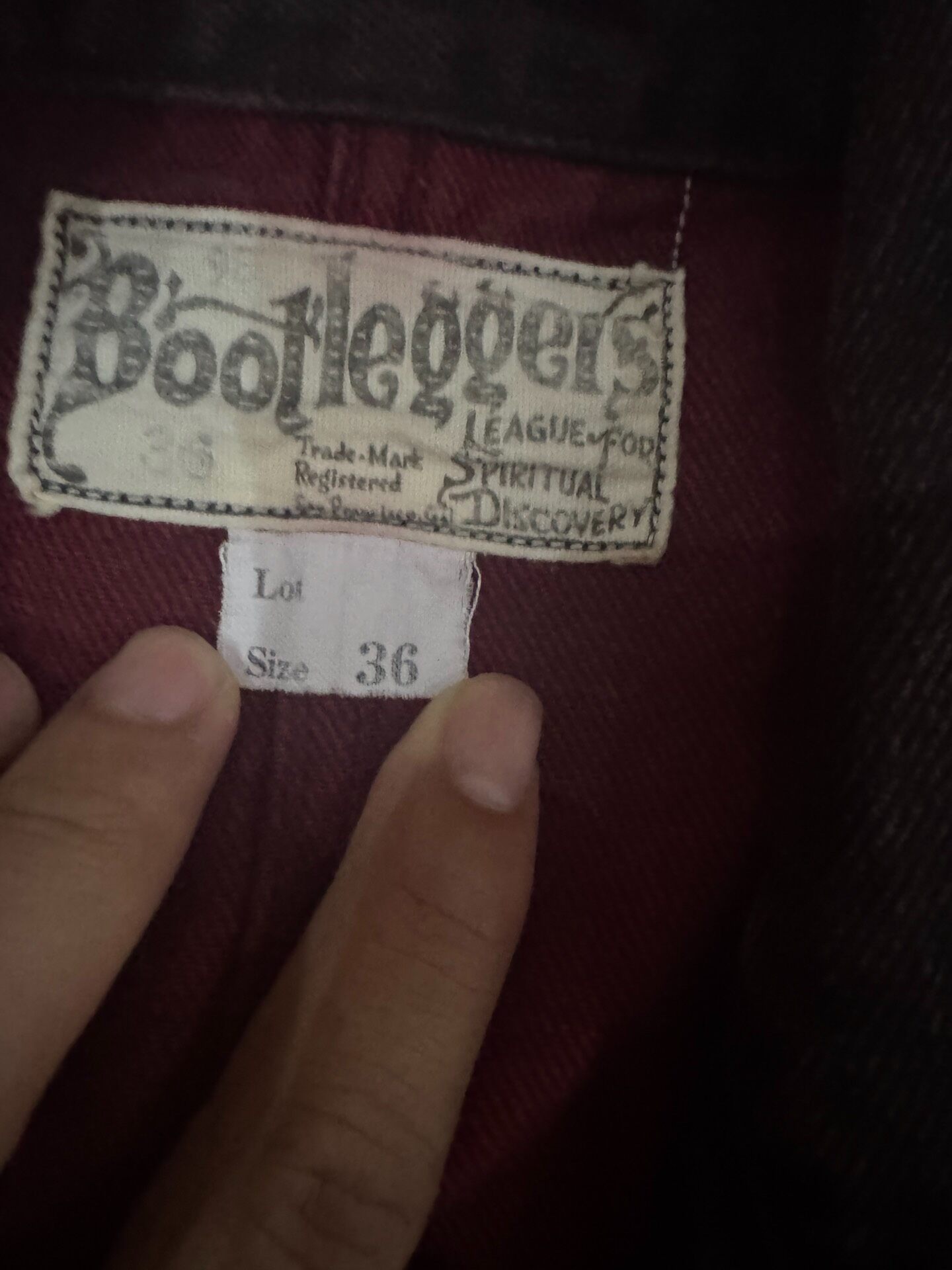 Freewheelers Bootleggers Brown Blazer — detail