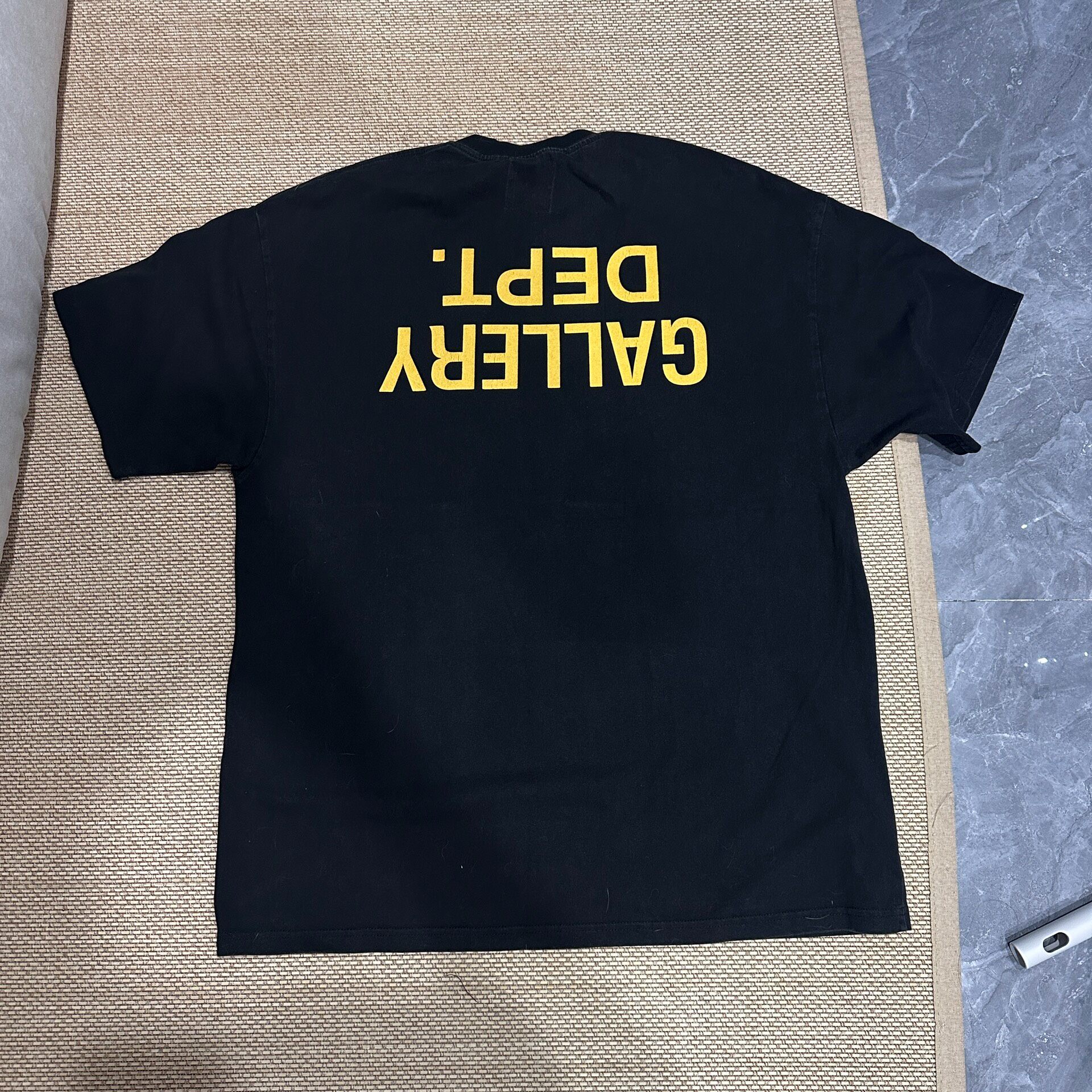 Gallery Dept Reversed Text Black Tee