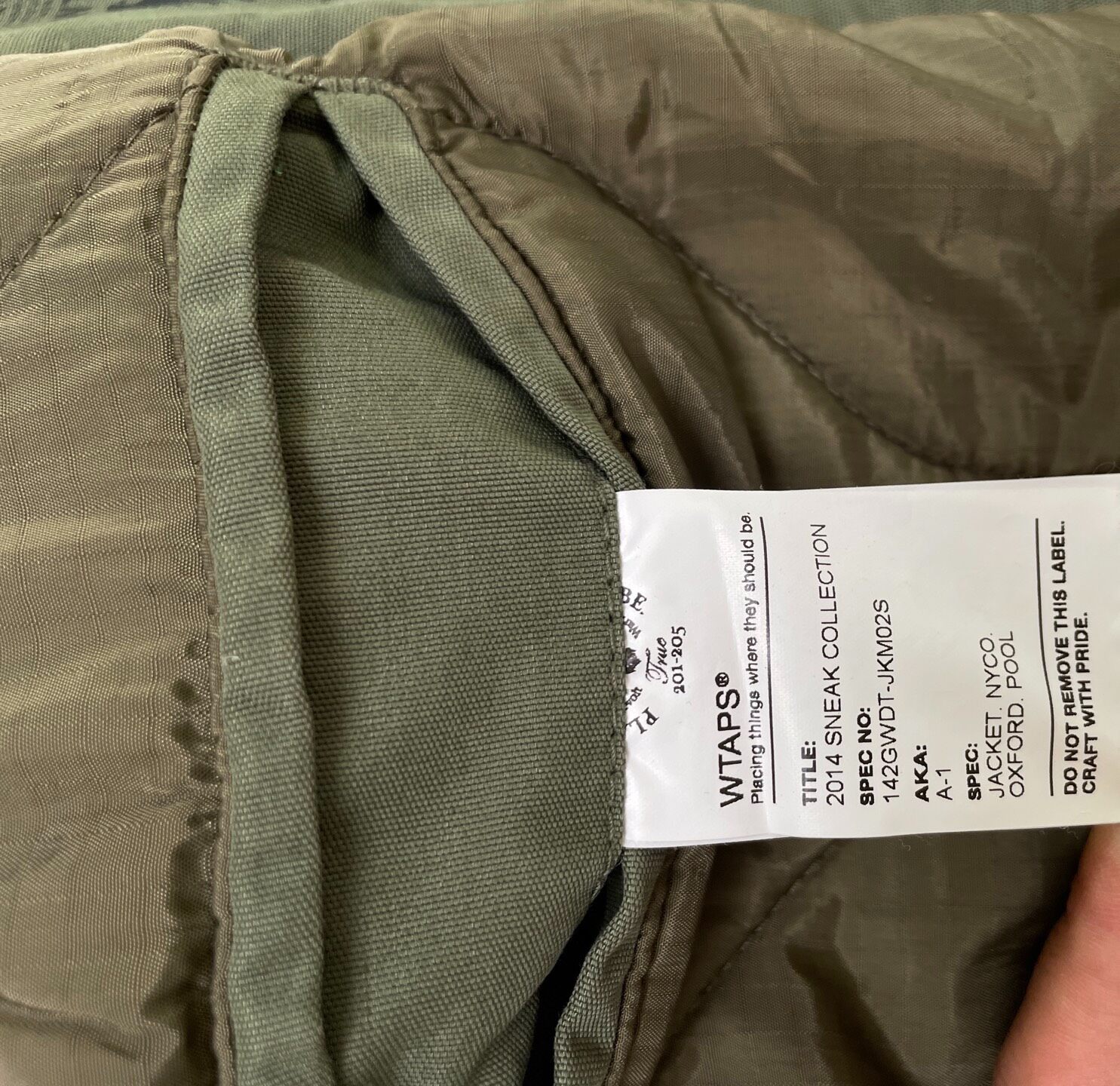 WTAPS x The Pool Fujiwara Padded Jacket — back