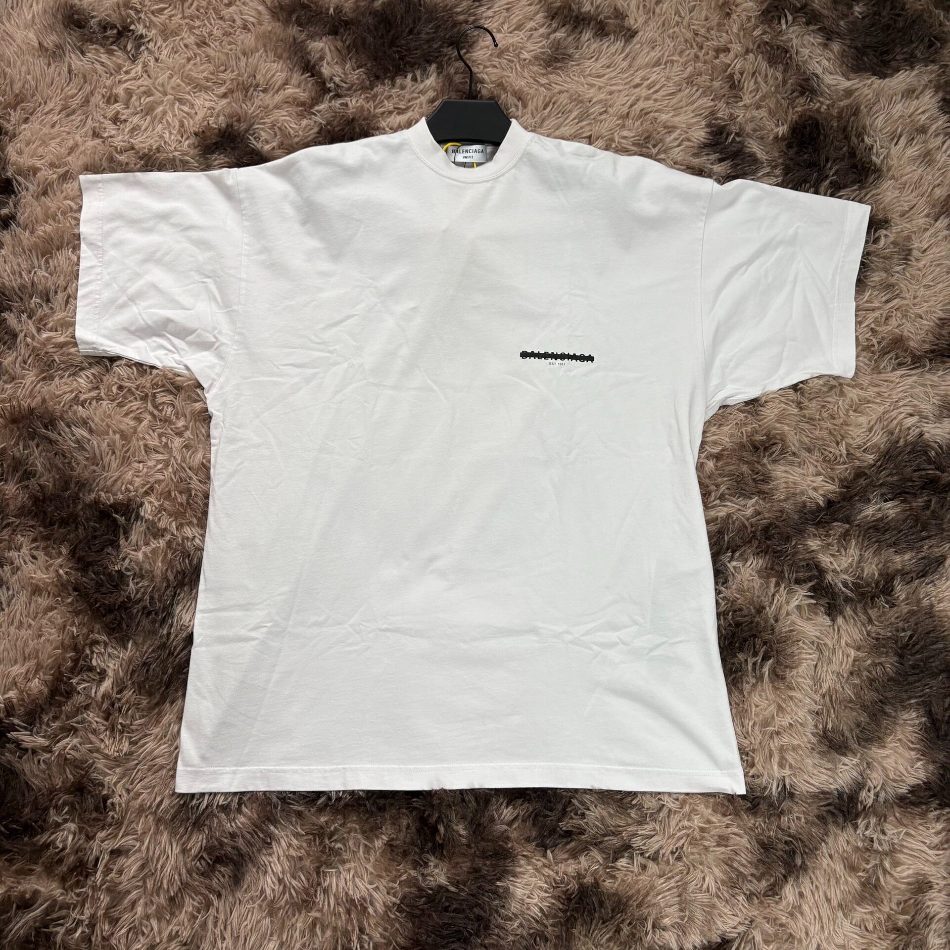 Balenciaga White Short-Sleeve T-Shirt
