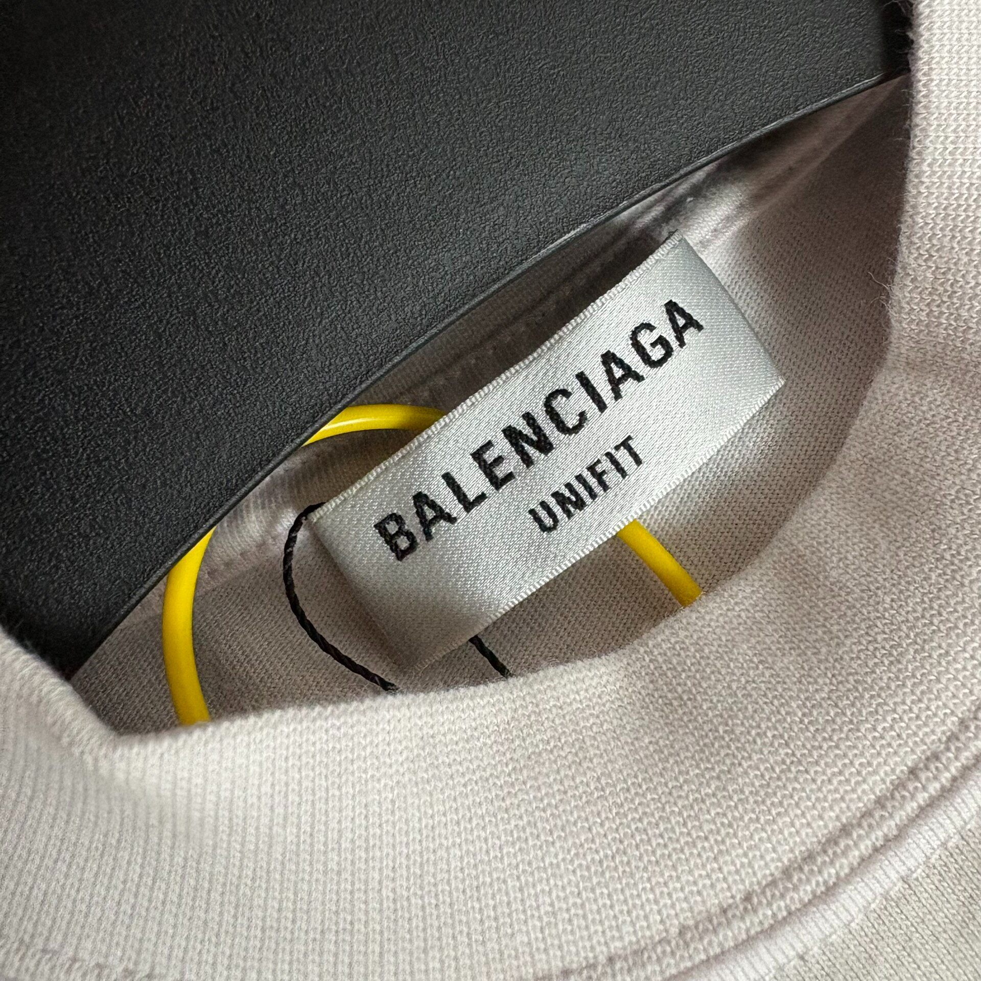 Balenciaga White Short-Sleeve T-Shirt — detail