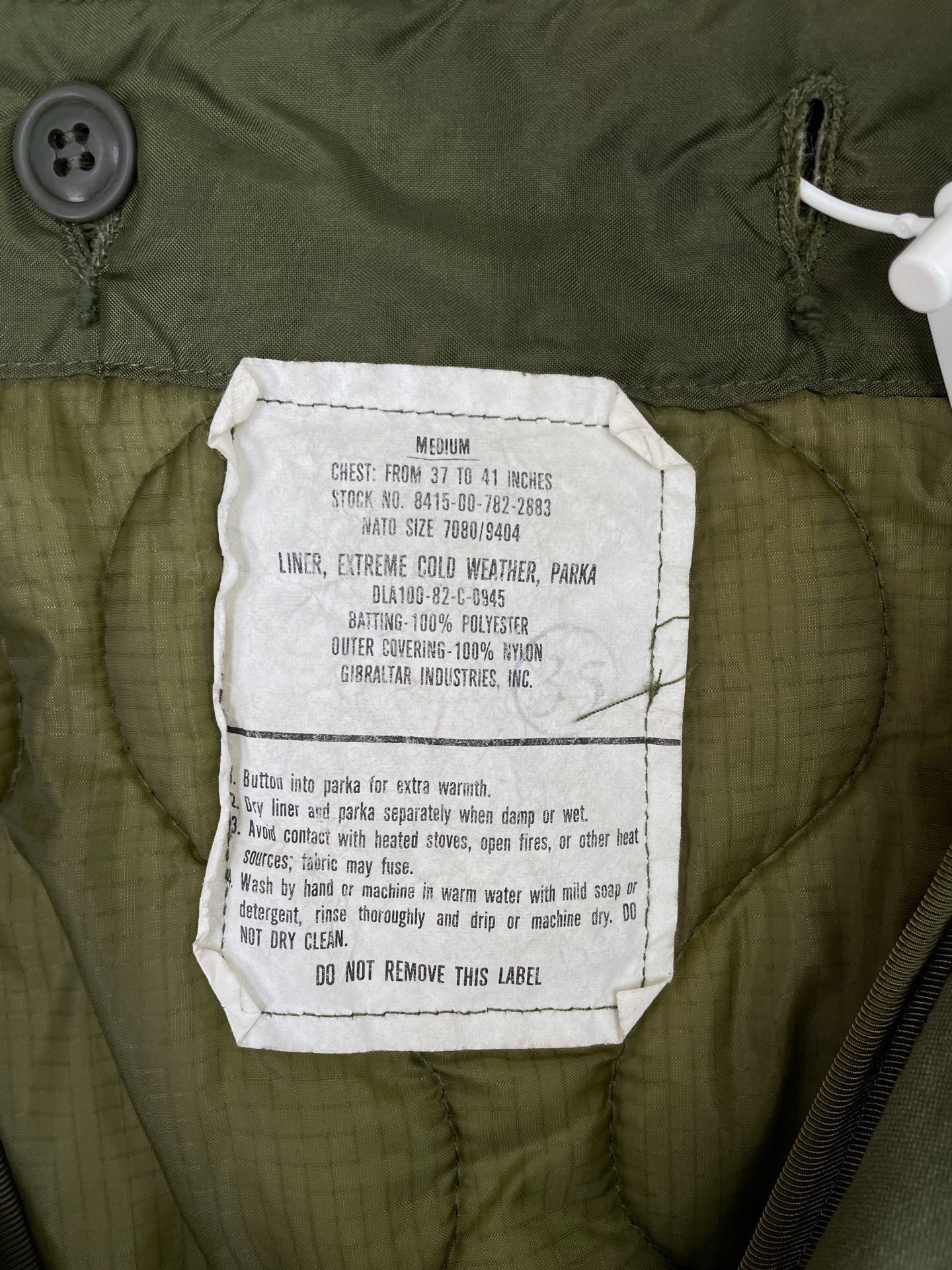 Readymade Olive Green Utility Shirt — detail