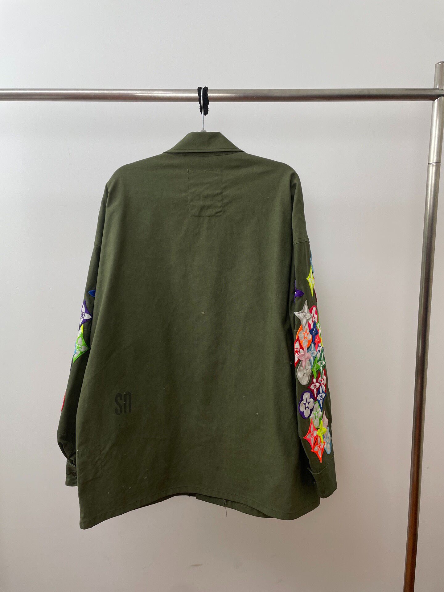 Readymade Olive Green Patterned Jacket — front