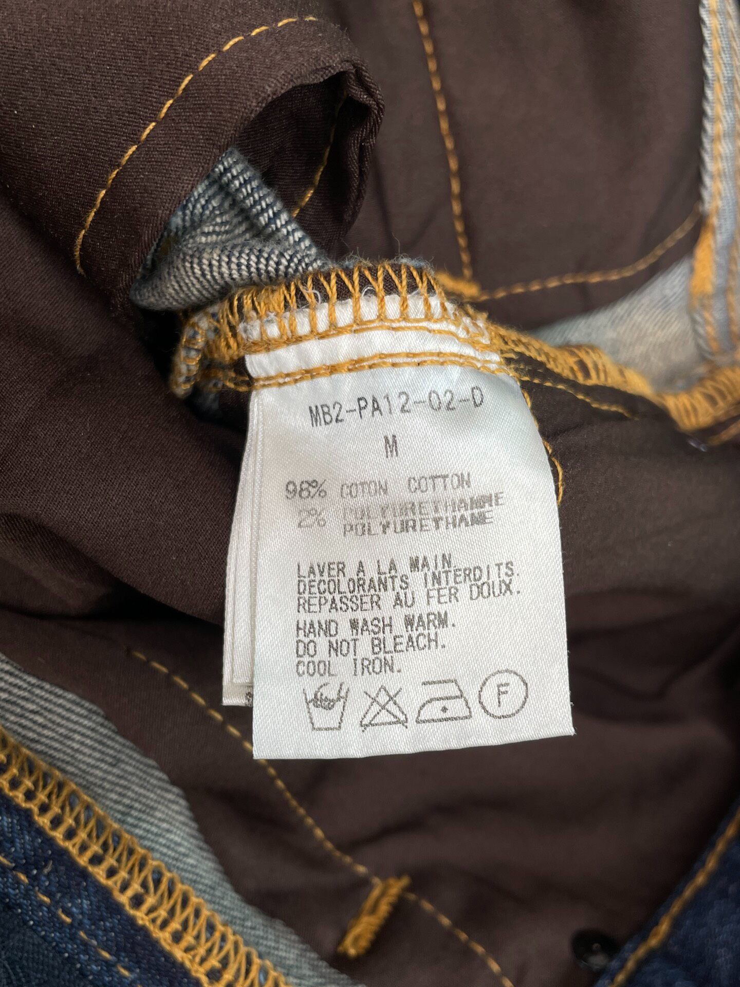 Mastermind Japan MMJ Embroidered Denim Jeans — back