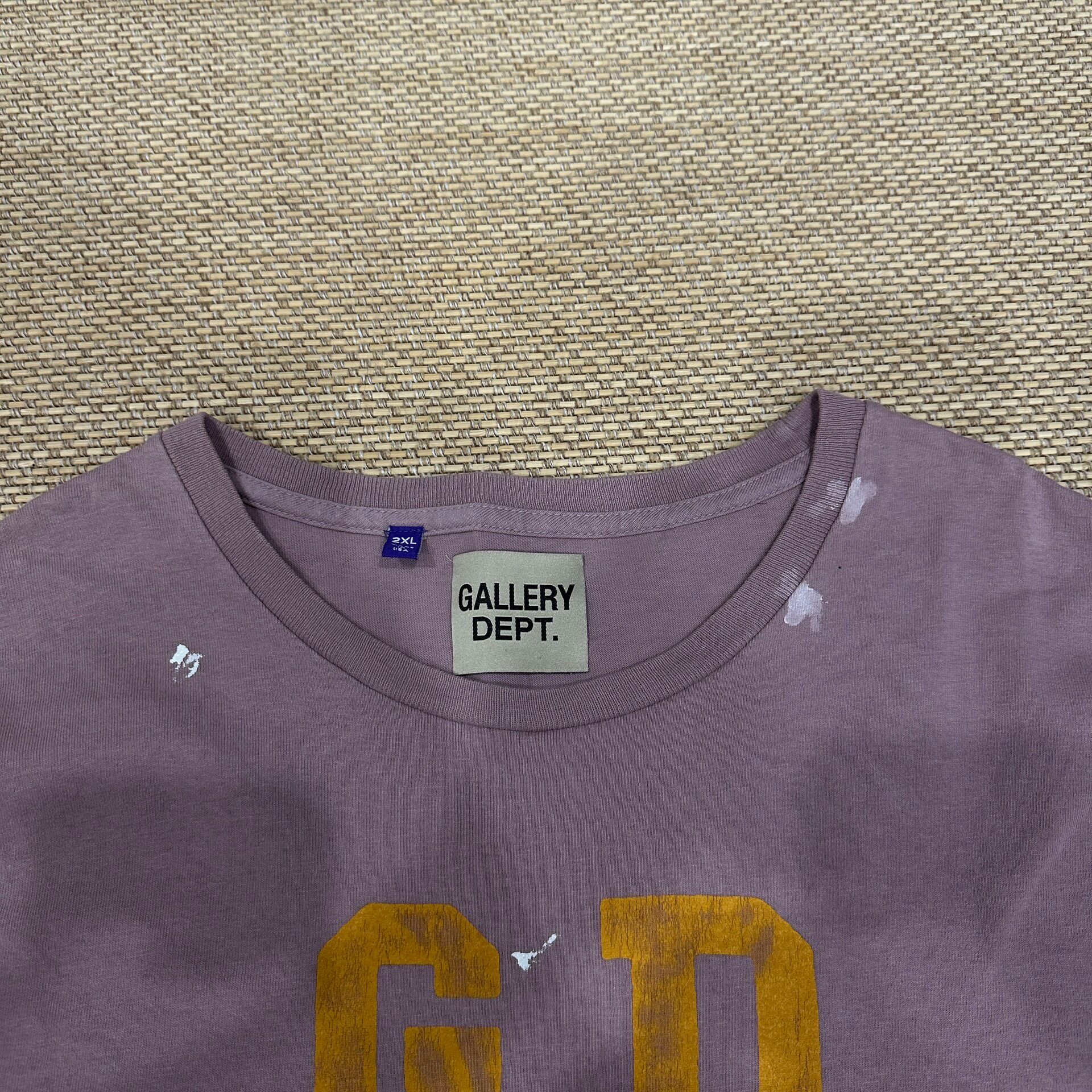 Gallery Dept Light Pink Oversized T-Shirt — detail