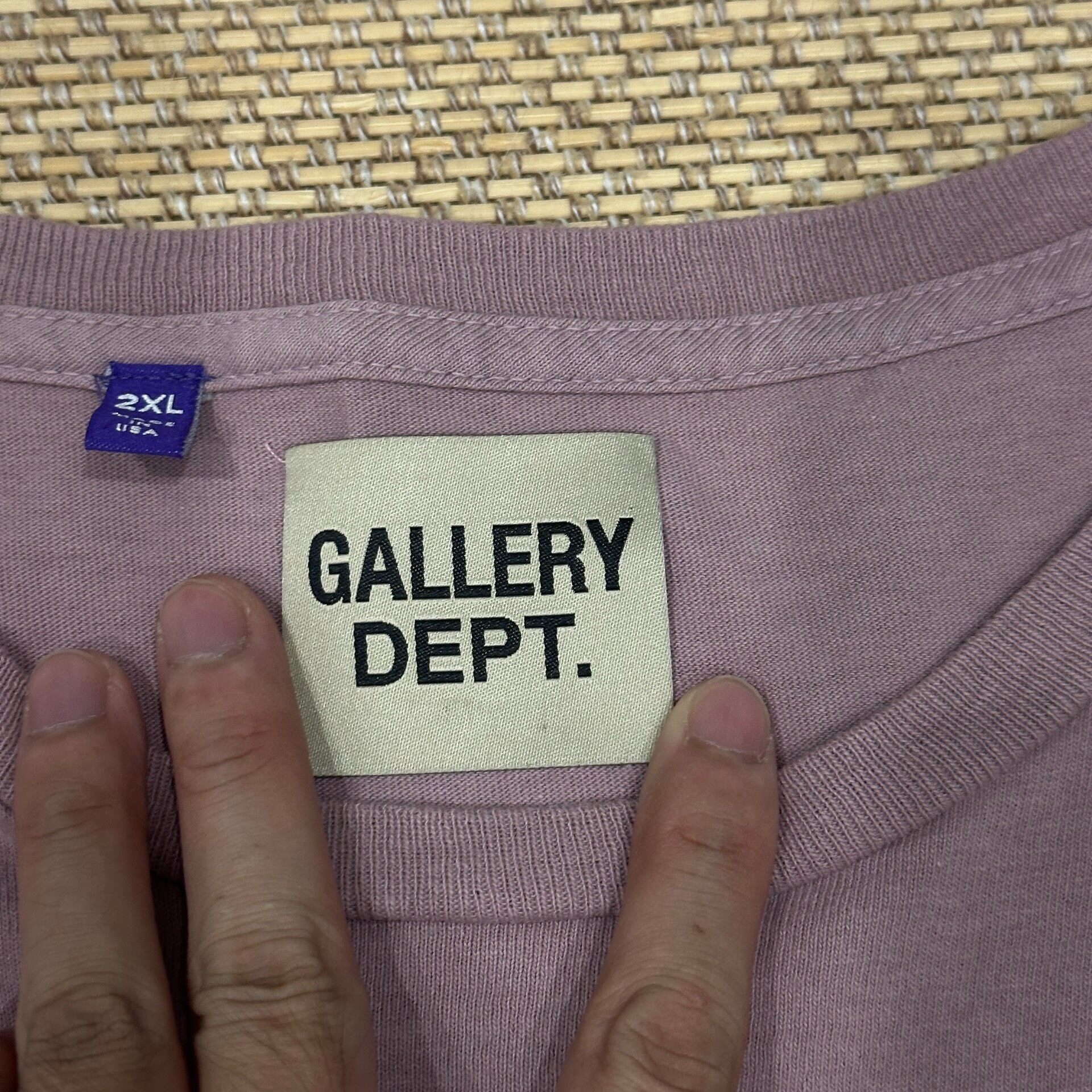 Gallery Dept Light Pink Oversized T-Shirt — back