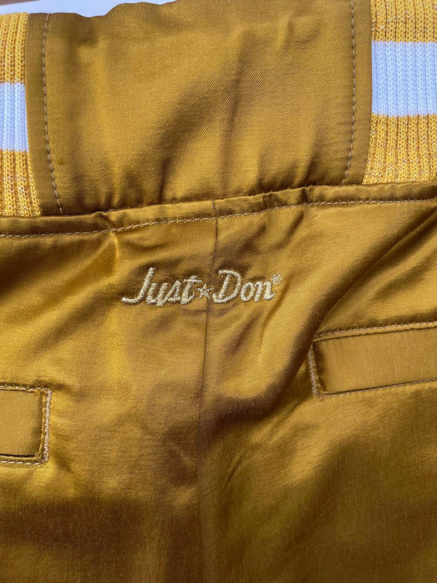 Just Don Leopard Side Velvet Shorts — detail
