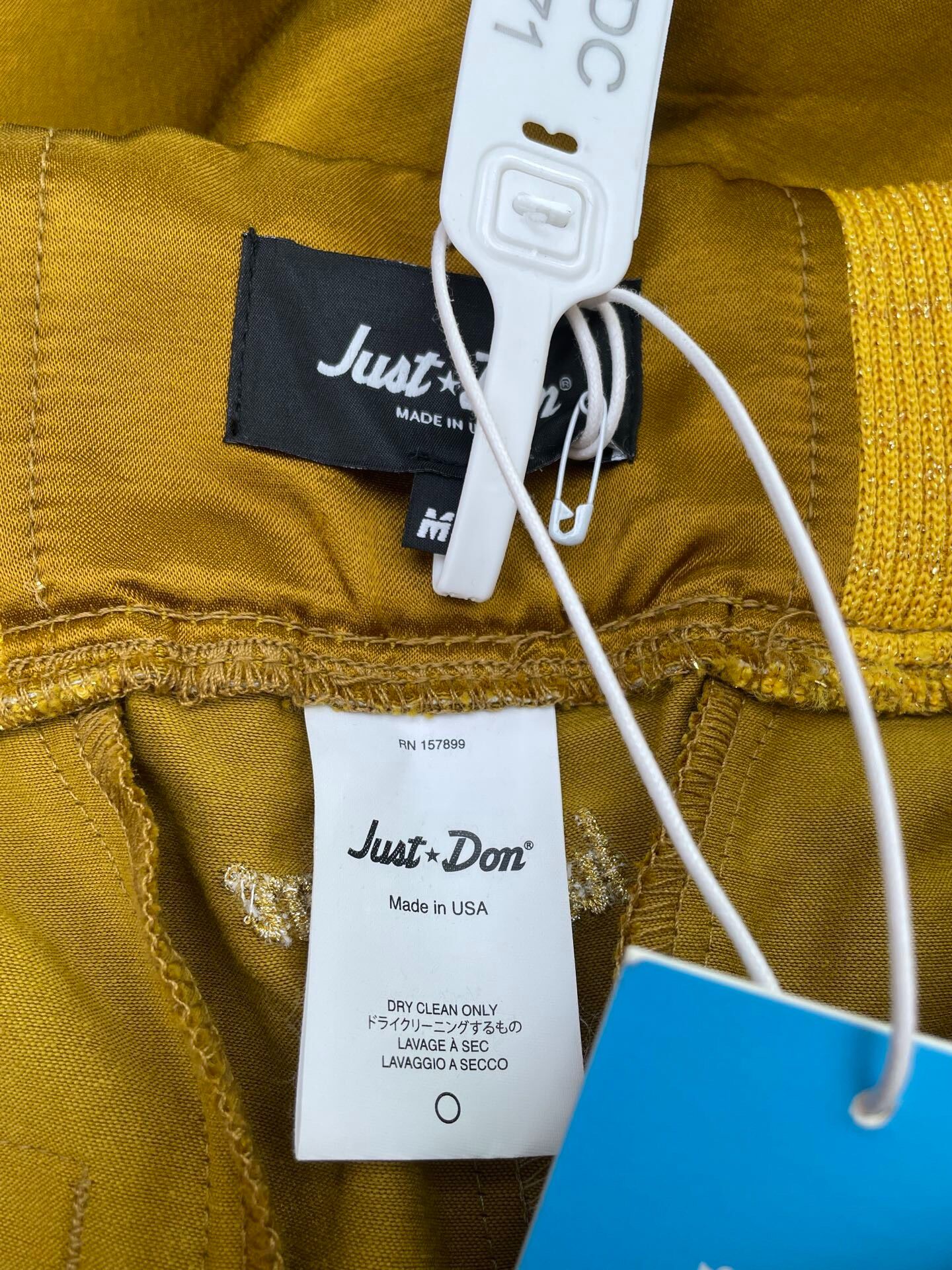 Just Don Leopard Side Velvet Shorts — back