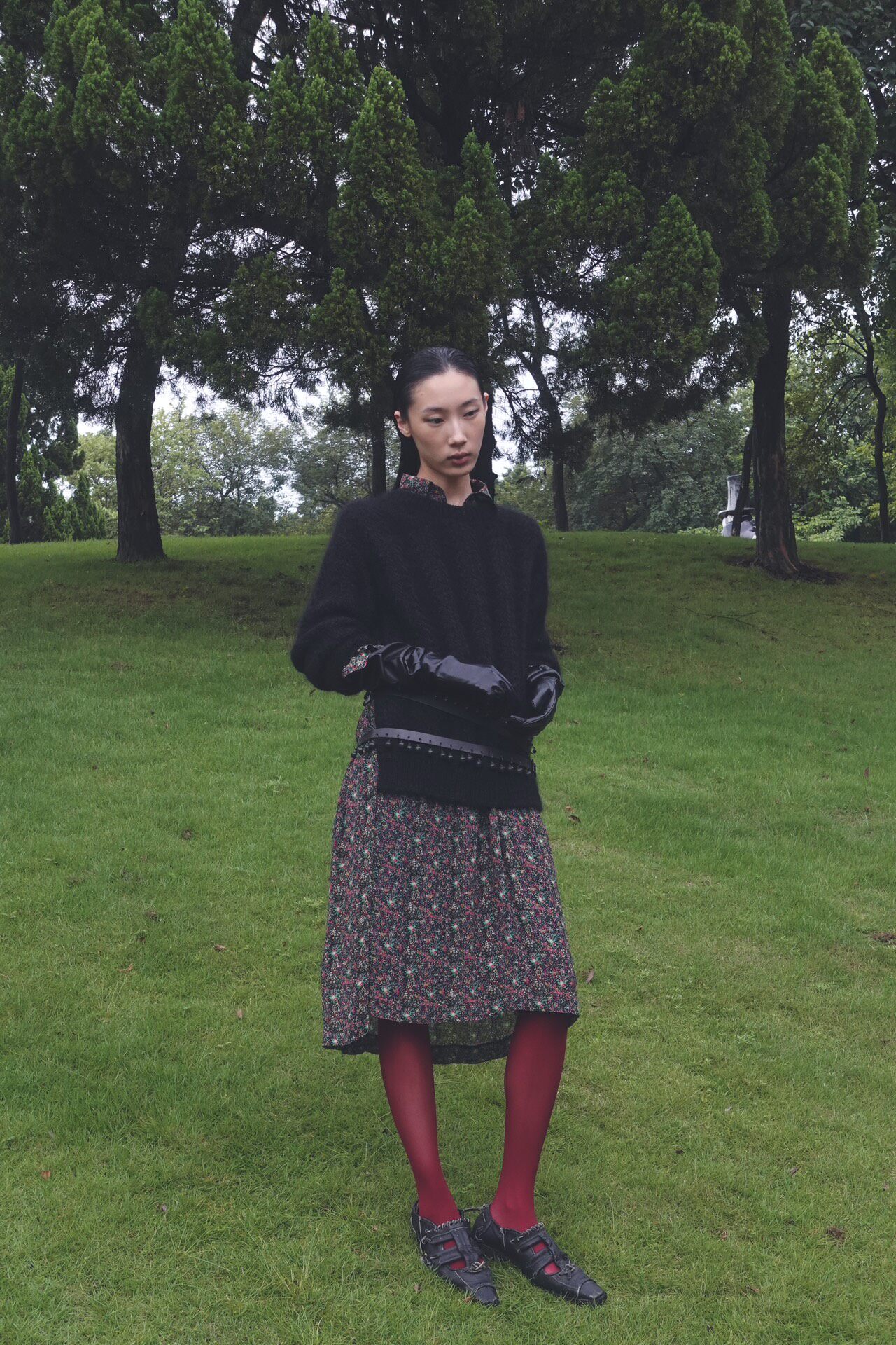 Junya Watanabe 2019 Floral Knit Dress — front