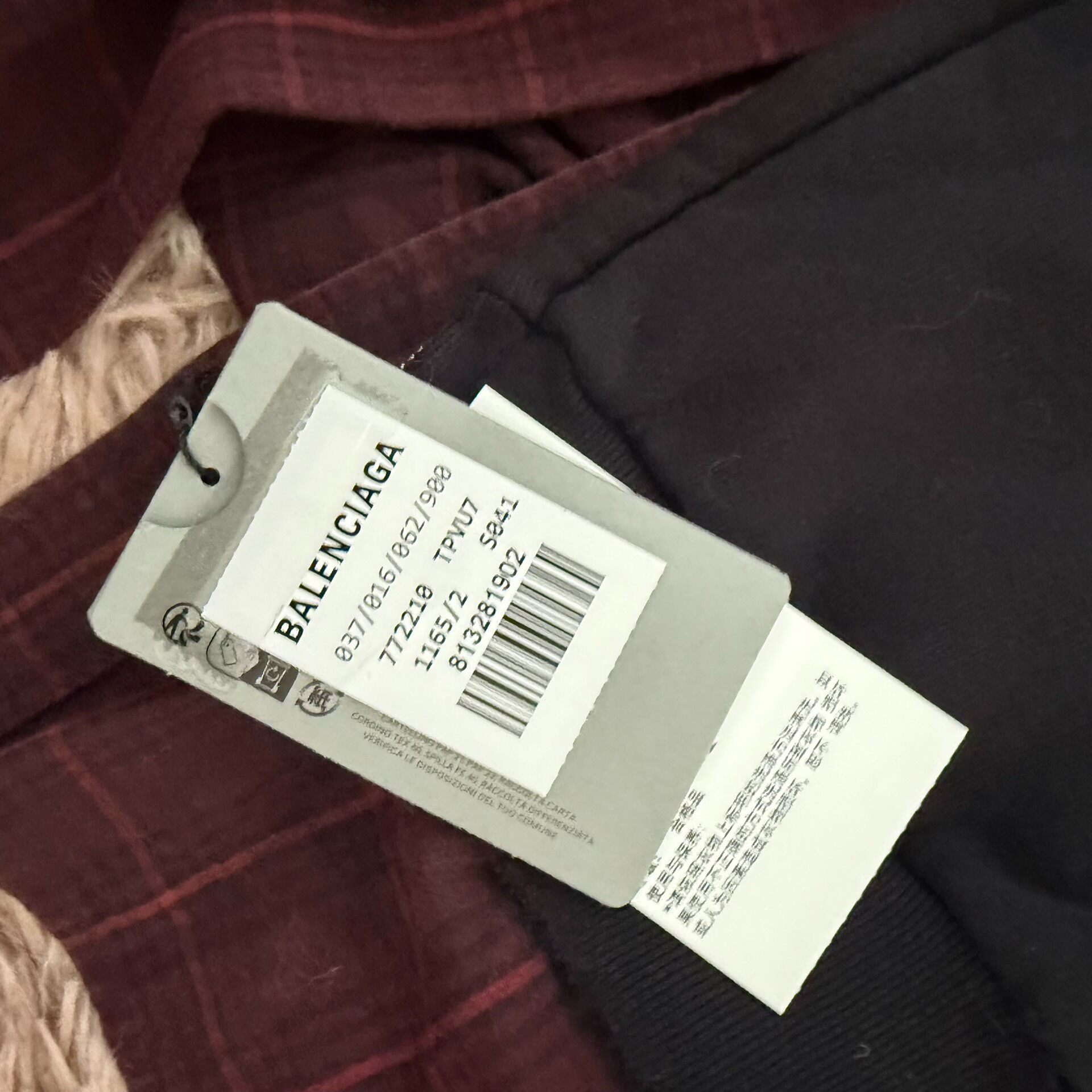 Balenciaga Fake Two-Piece Zip Jacket — back