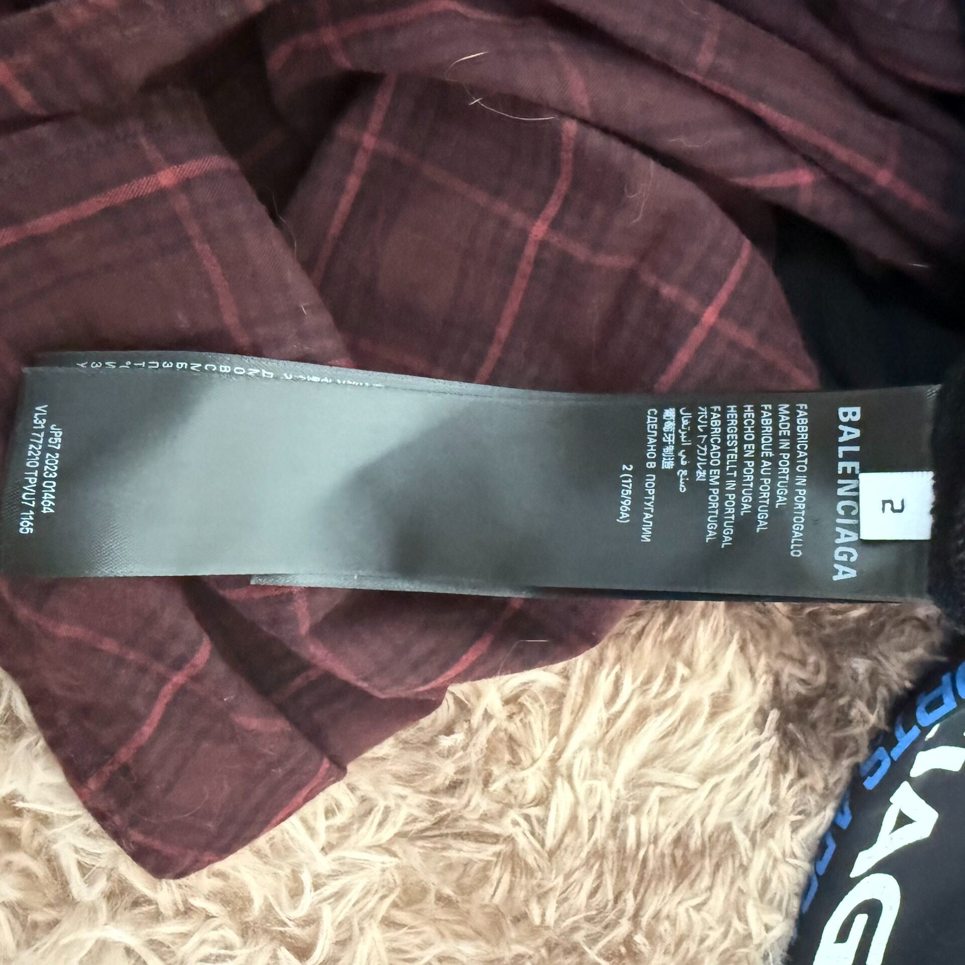 Balenciaga Fake Two-Piece Zip Jacket — detail