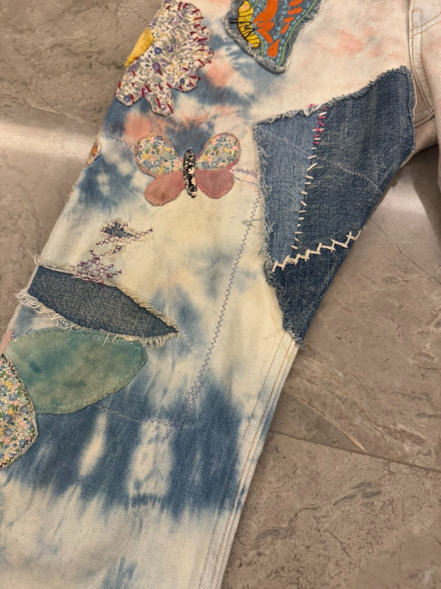 Kapital 23SS Limited Tie-Dye Jeans — detail