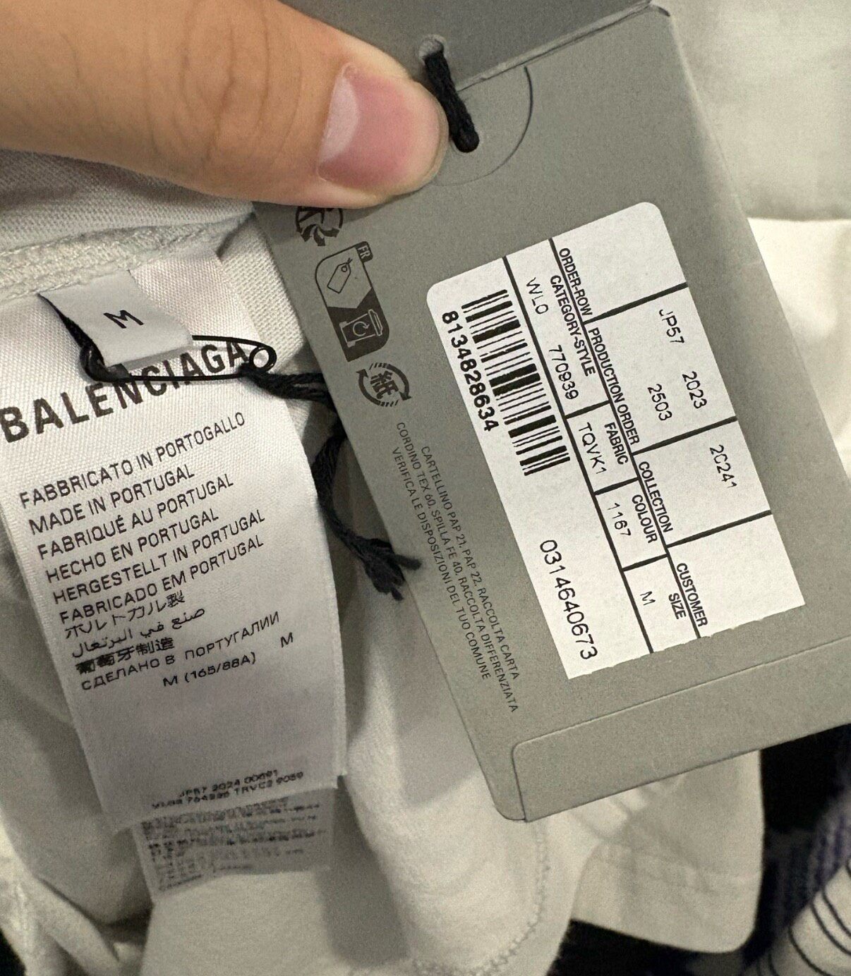 Balenciaga SS24 Logo Print T-Shirt — back