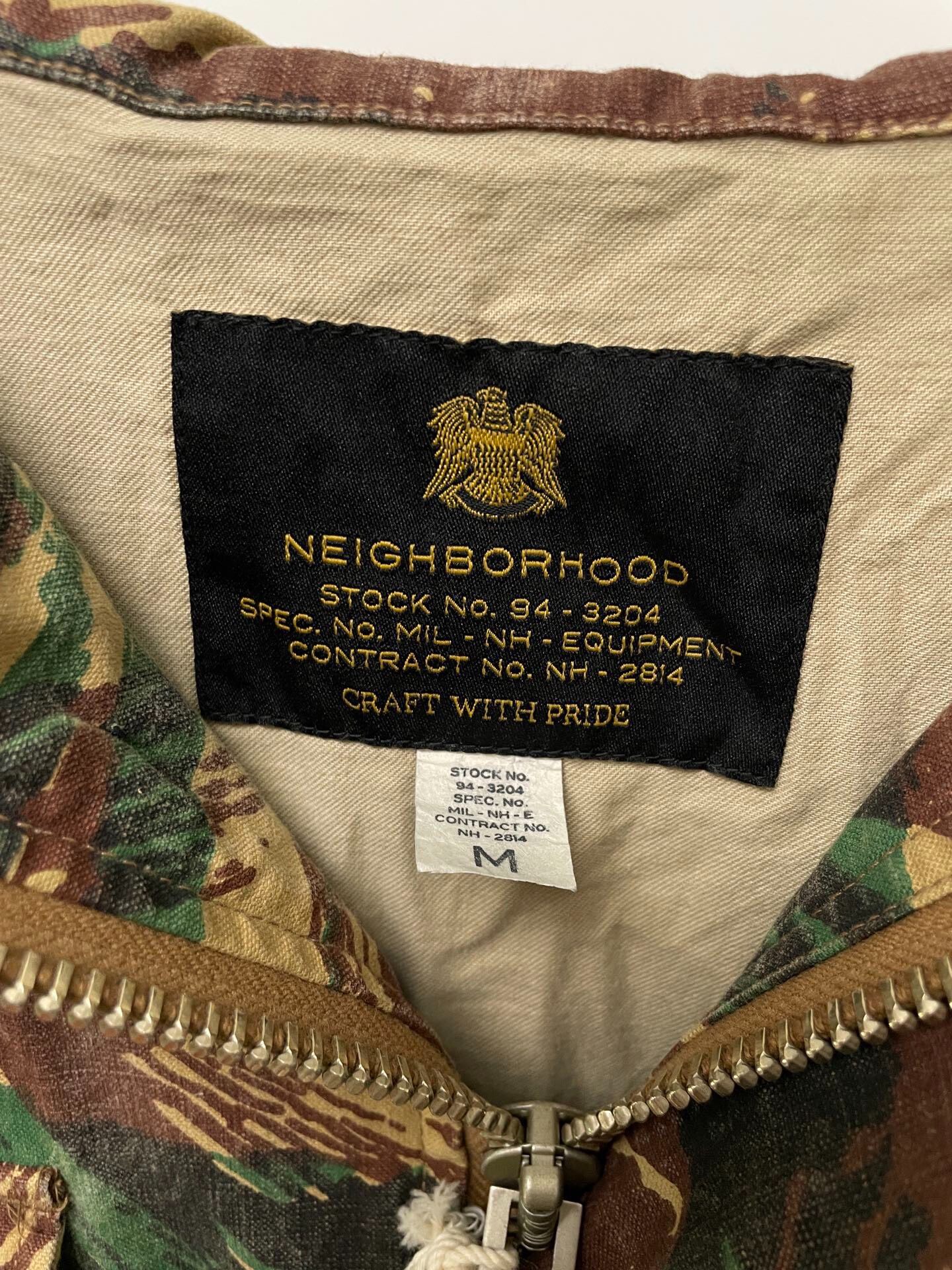 Neighborhood Camouflage Hooded Jacket — detail
