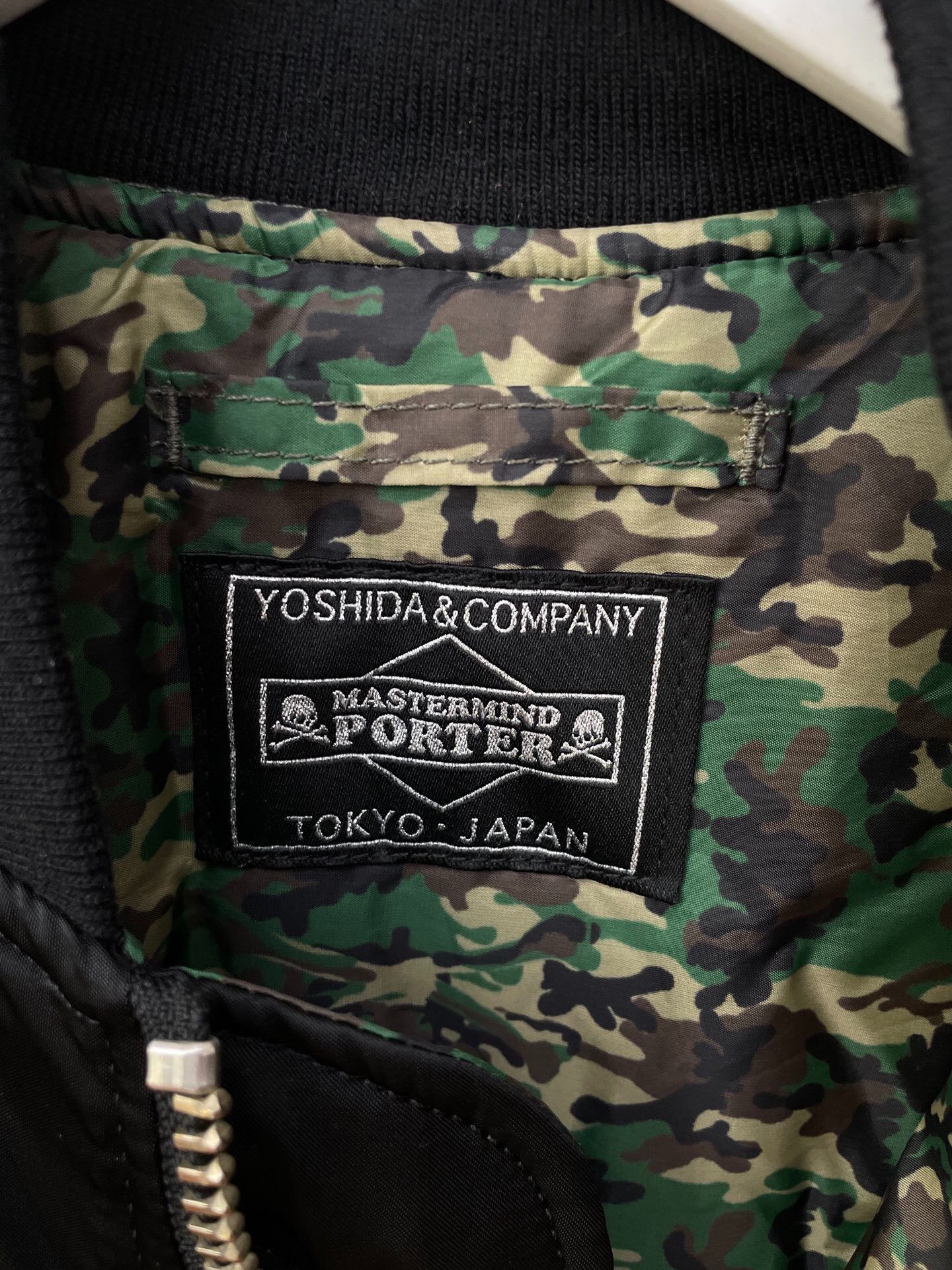 Mastermind Collab Skull Bomber Jacket — back