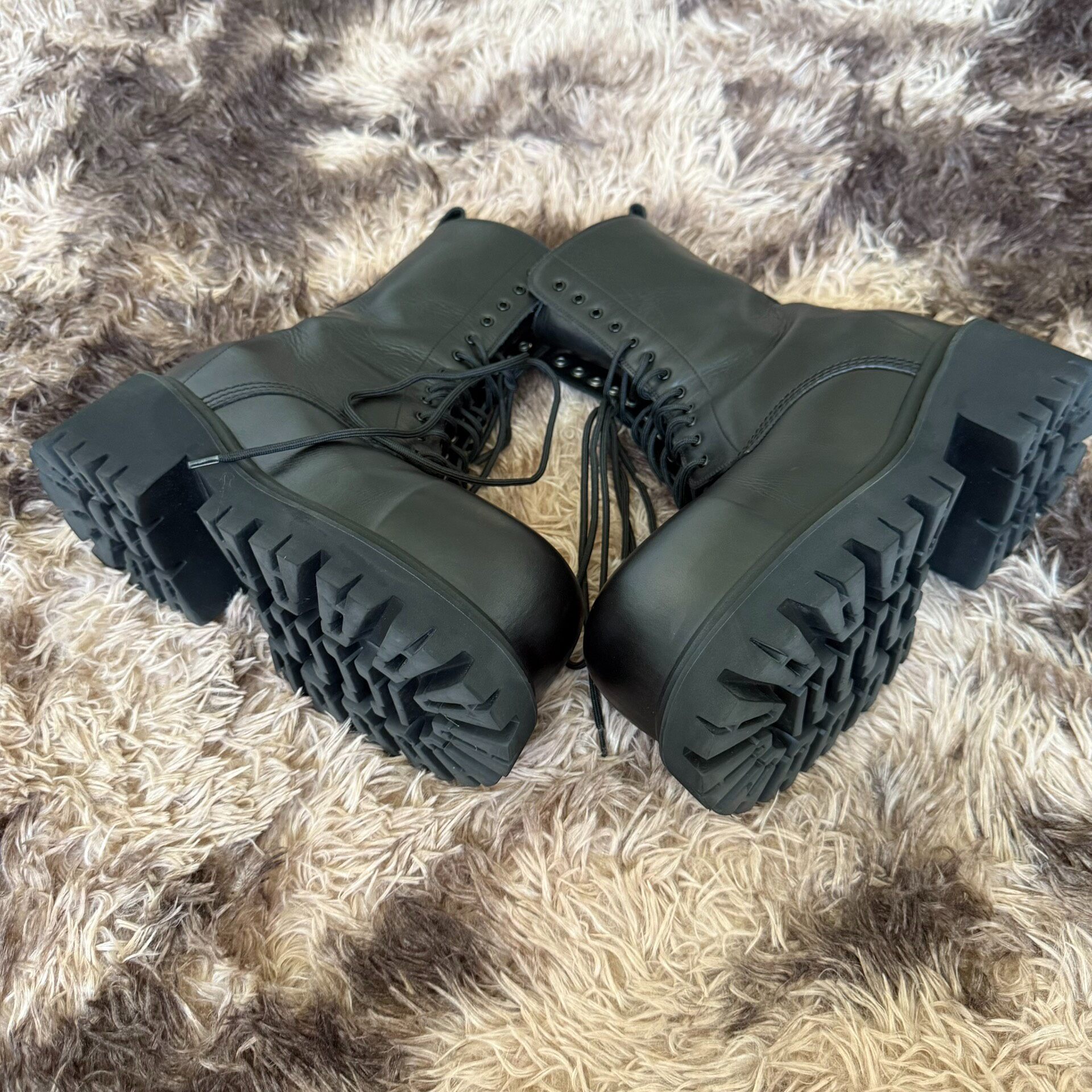 Balenciaga Stomper High-Top Boots — back