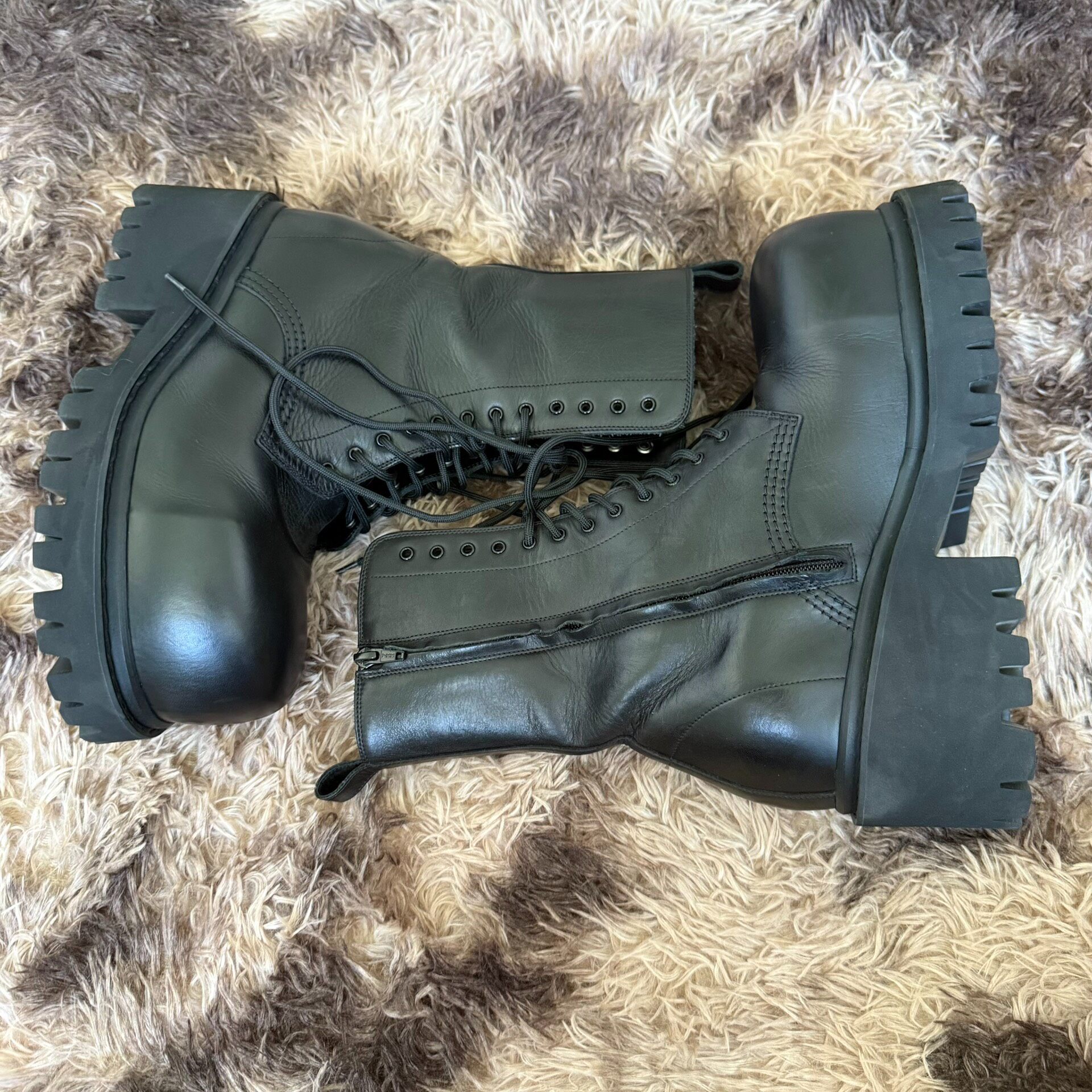 Balenciaga Stomper High-Top Boots — detail