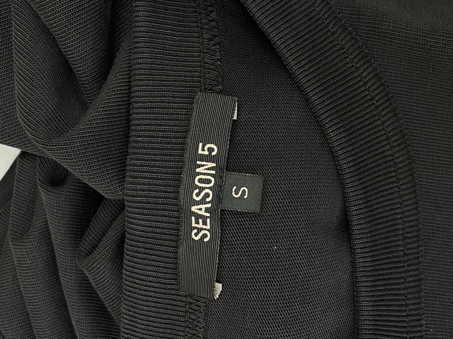 Yeezy Season 5 Black Short Sleeve Tee — back