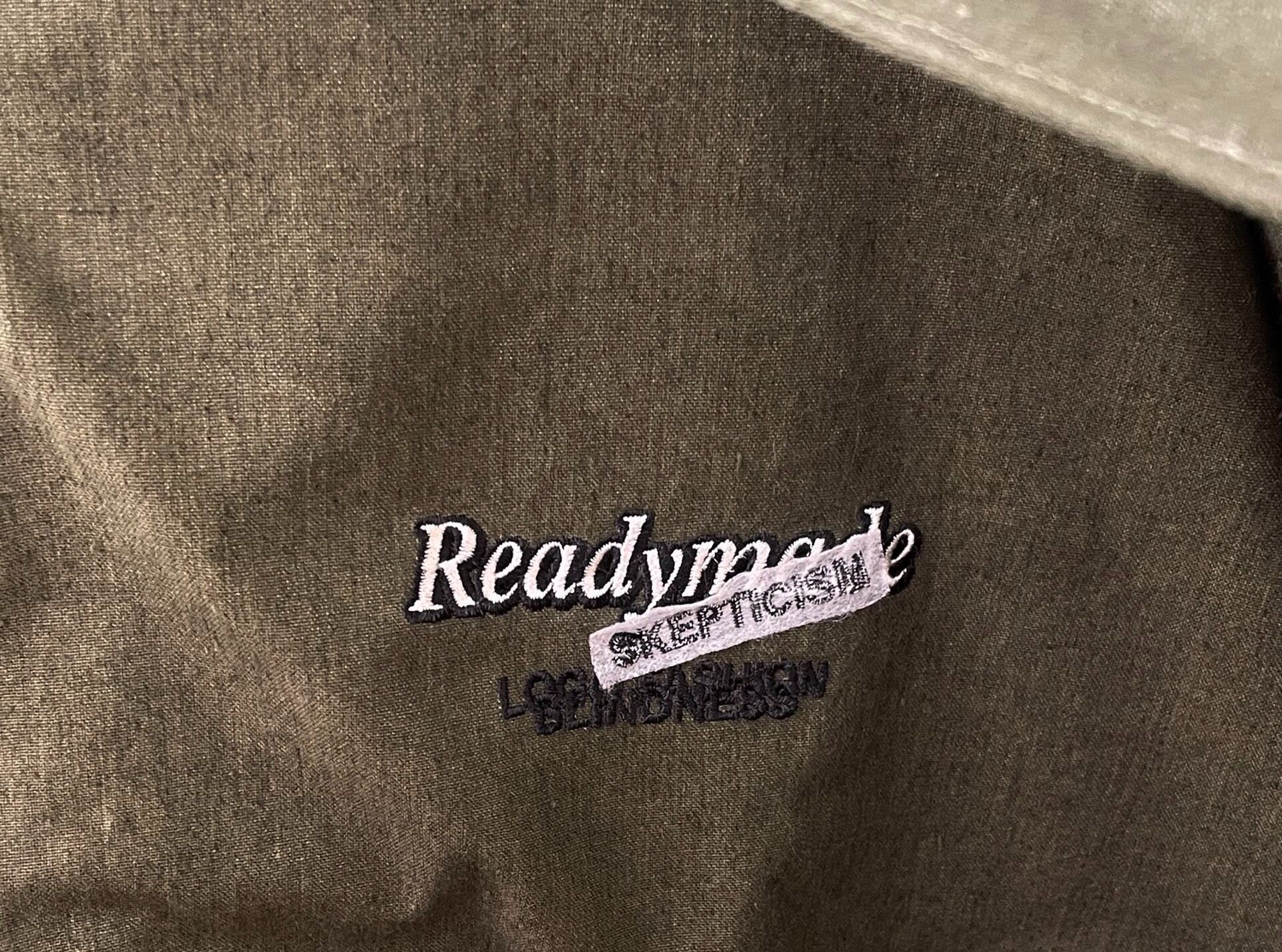 Readymade Olive Fishtail Parka — detail