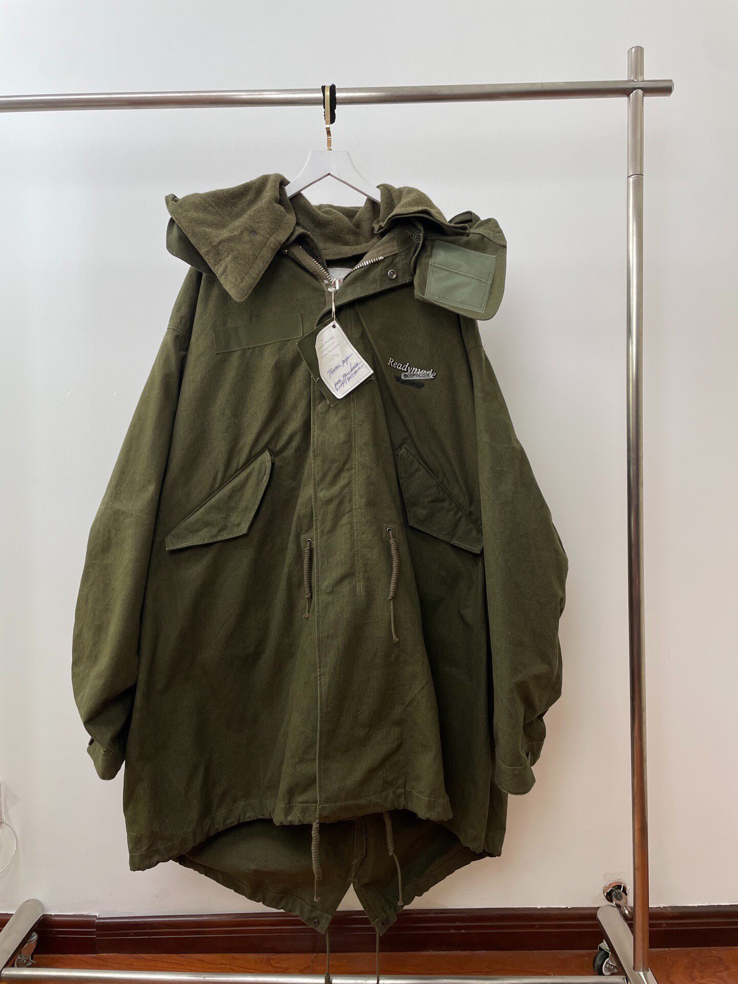 Readymade Olive Fishtail Parka